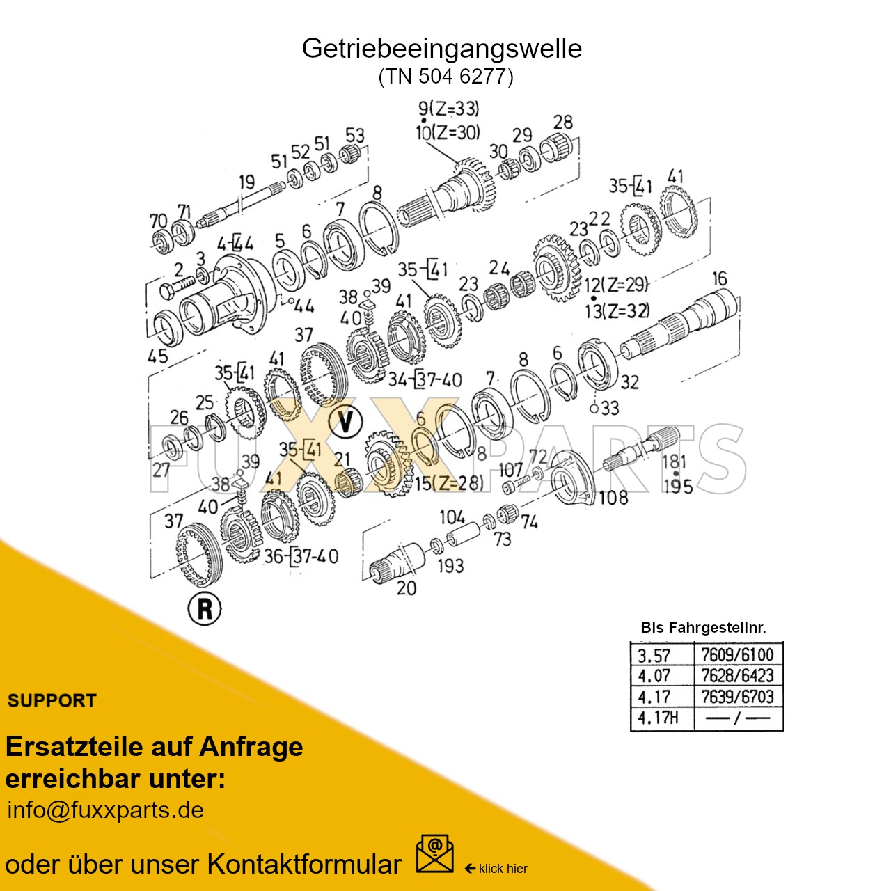 AgroXtra 4.07 Getriebewelle QuadroSplit 1.1