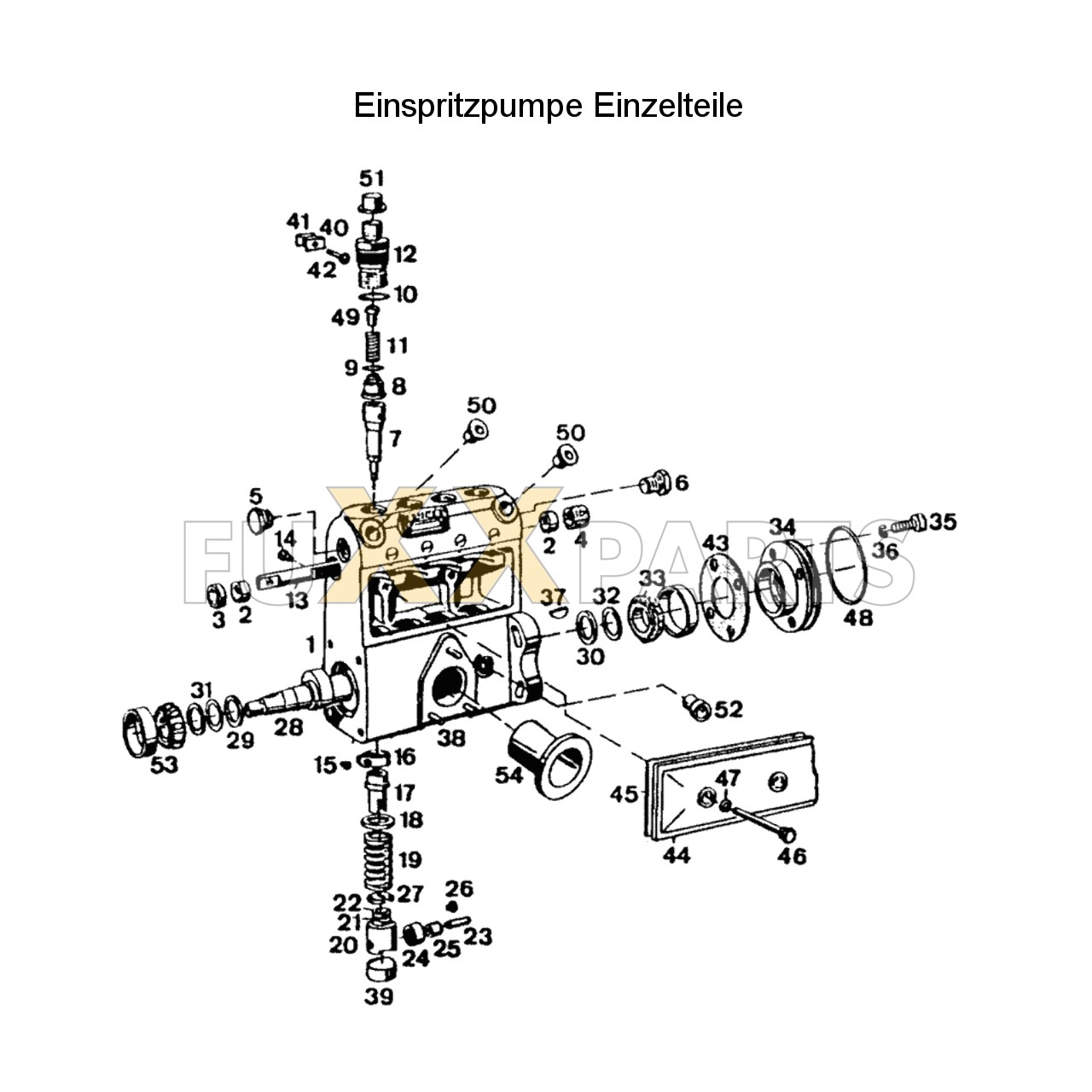 AgroXtra 4.57 Einspritzpumpe Einzelteile