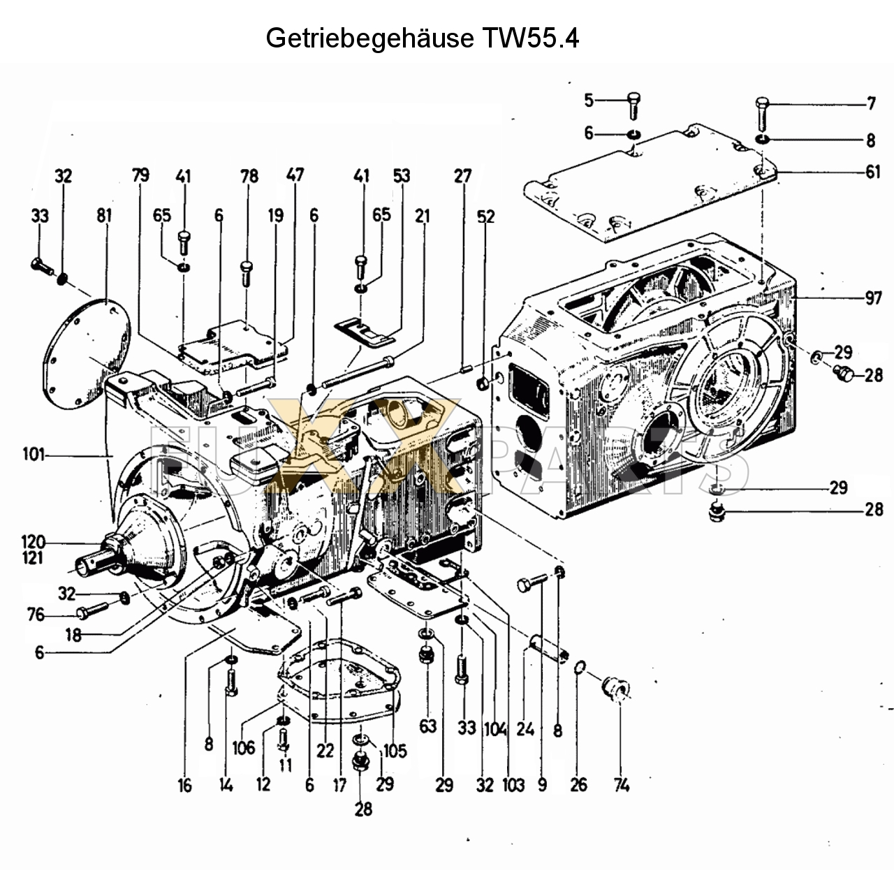 D 7206 Getriebegehäuse TW 55.4