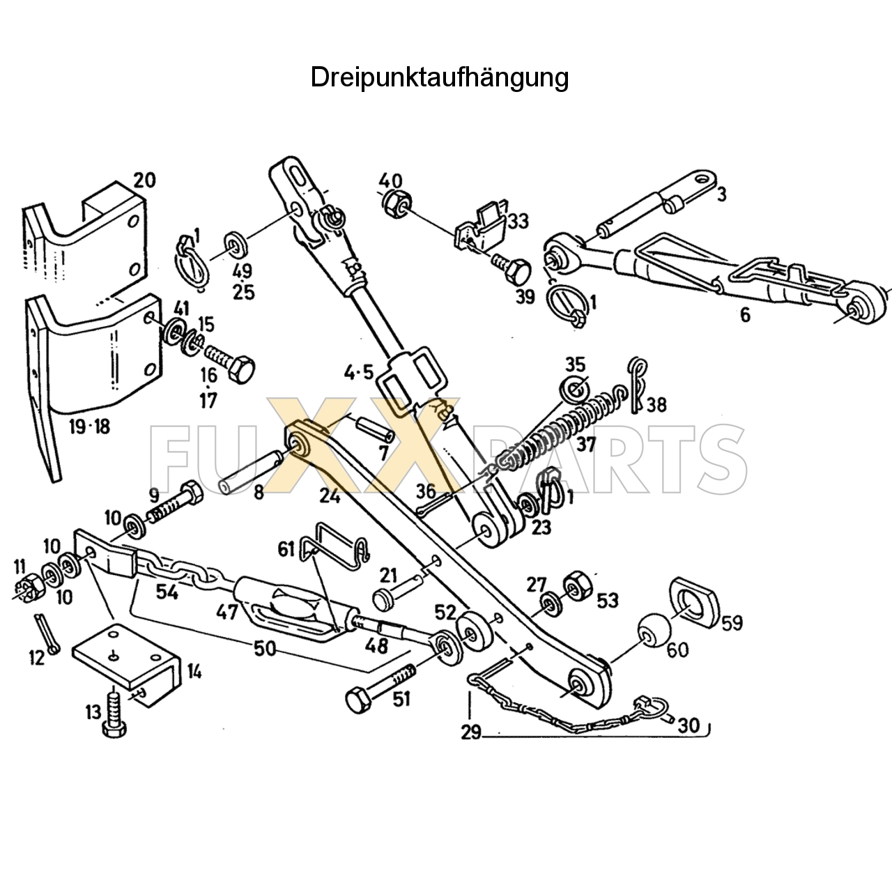 D 6807 C Dreipunktaufhängung