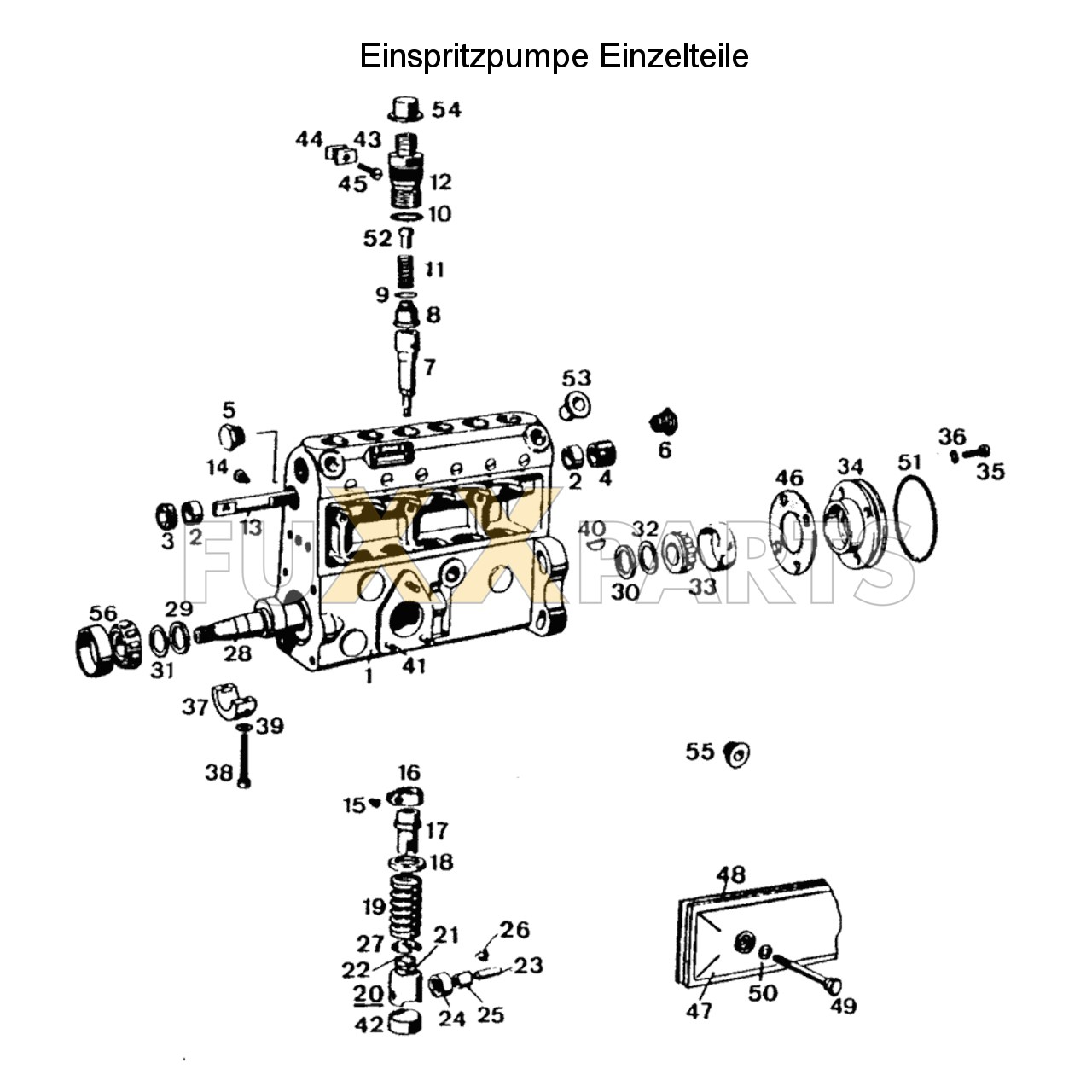 DX 120-76XX Einspritzpumpe Einzelteile