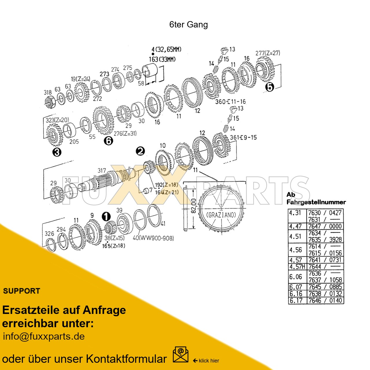 AgroPrima 4.51 Getriebewelle 5