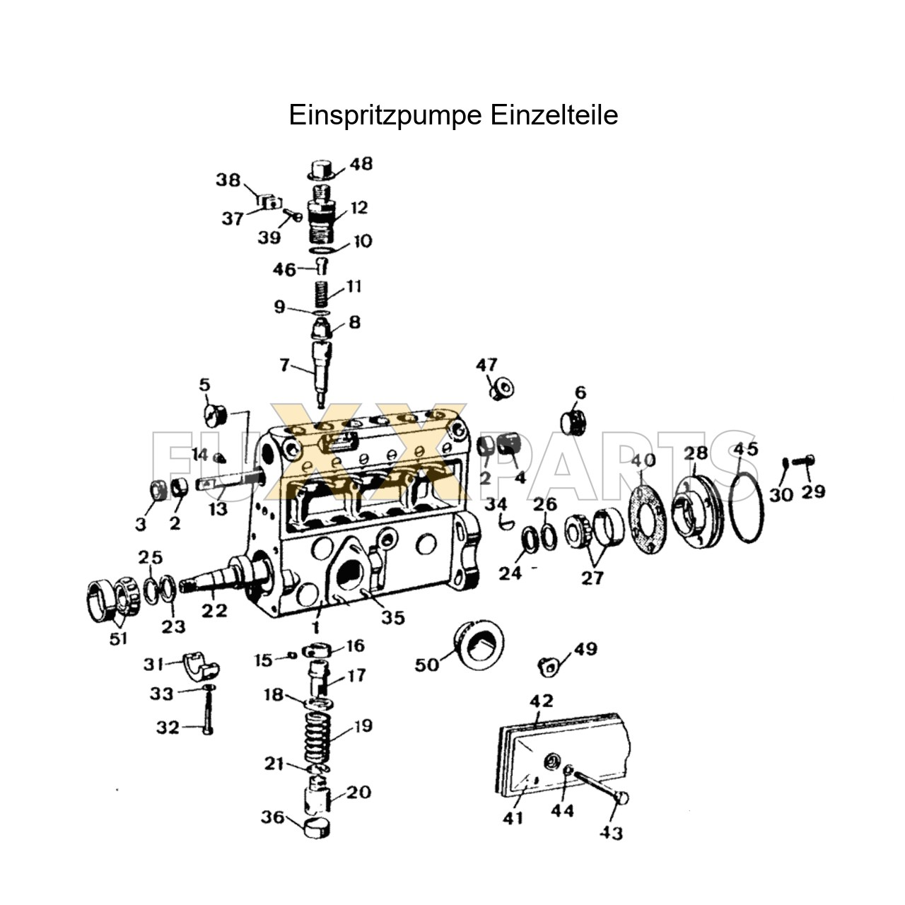 AgroPrima 6.06 Einspritzpumpe Einzelteile