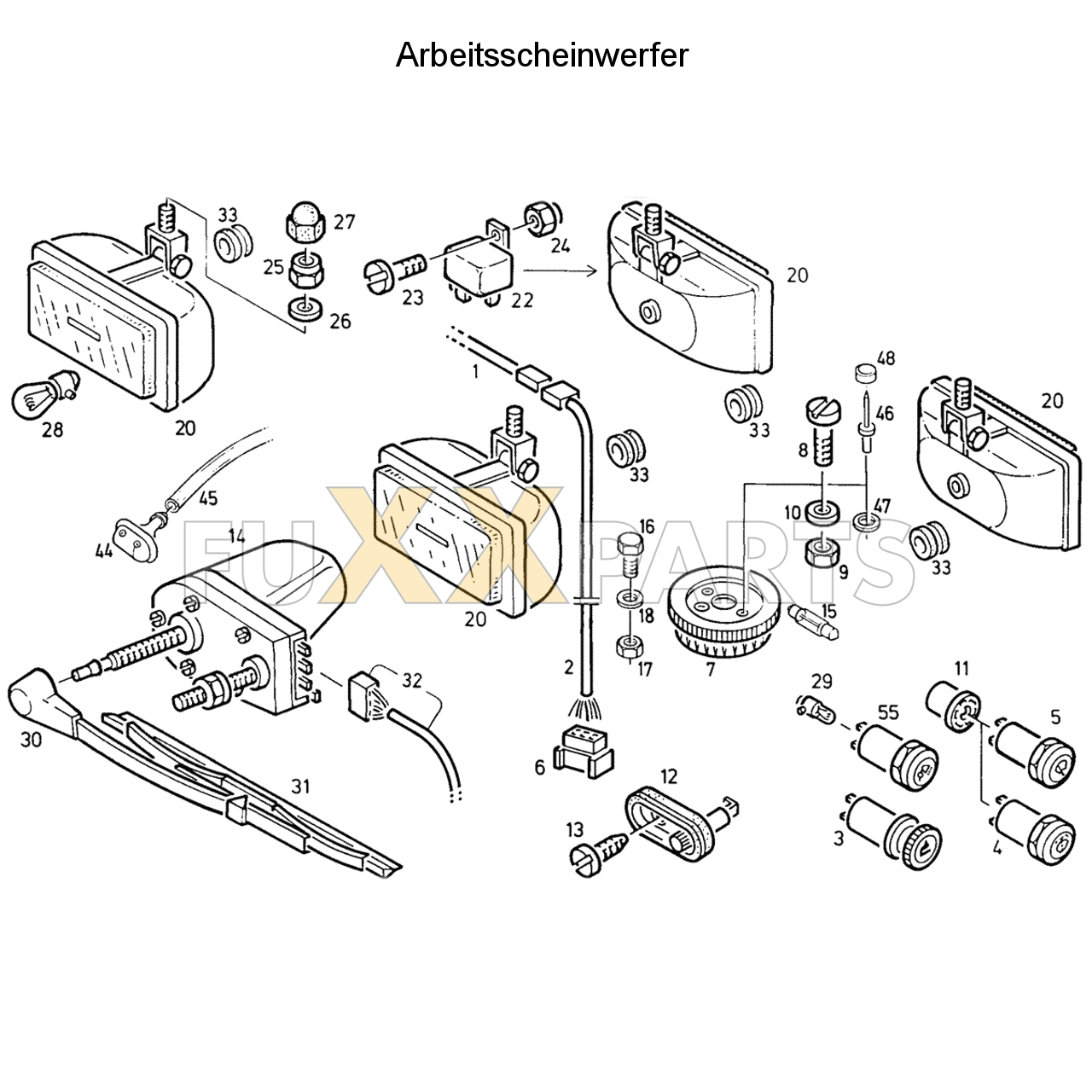 D 6507 C Arbeitsscheinwerfer