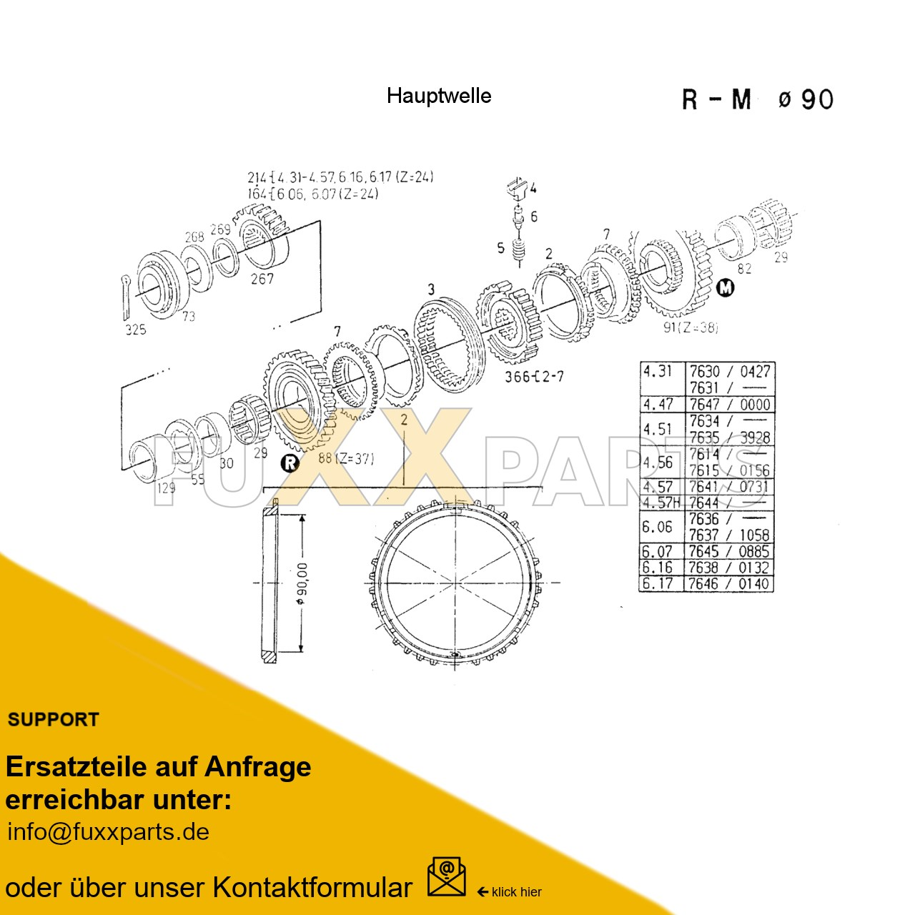 AgroXtra 4.47 Getriebewelle 5