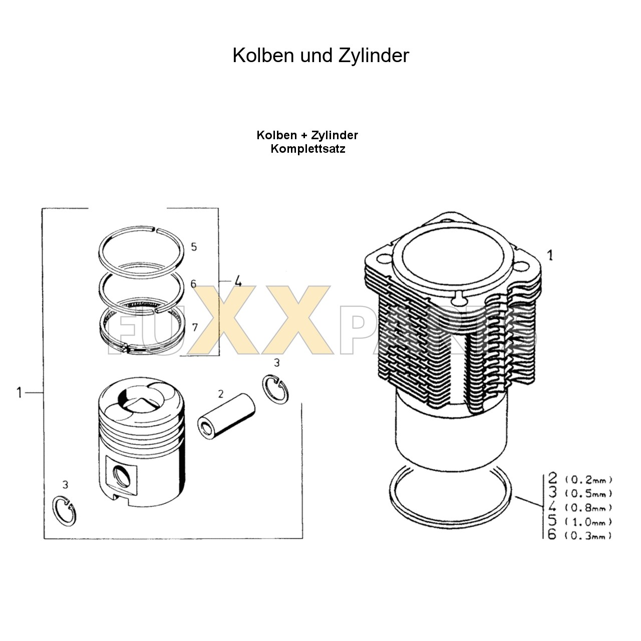 AgroXtra 6.17 Kolben und Zylinder