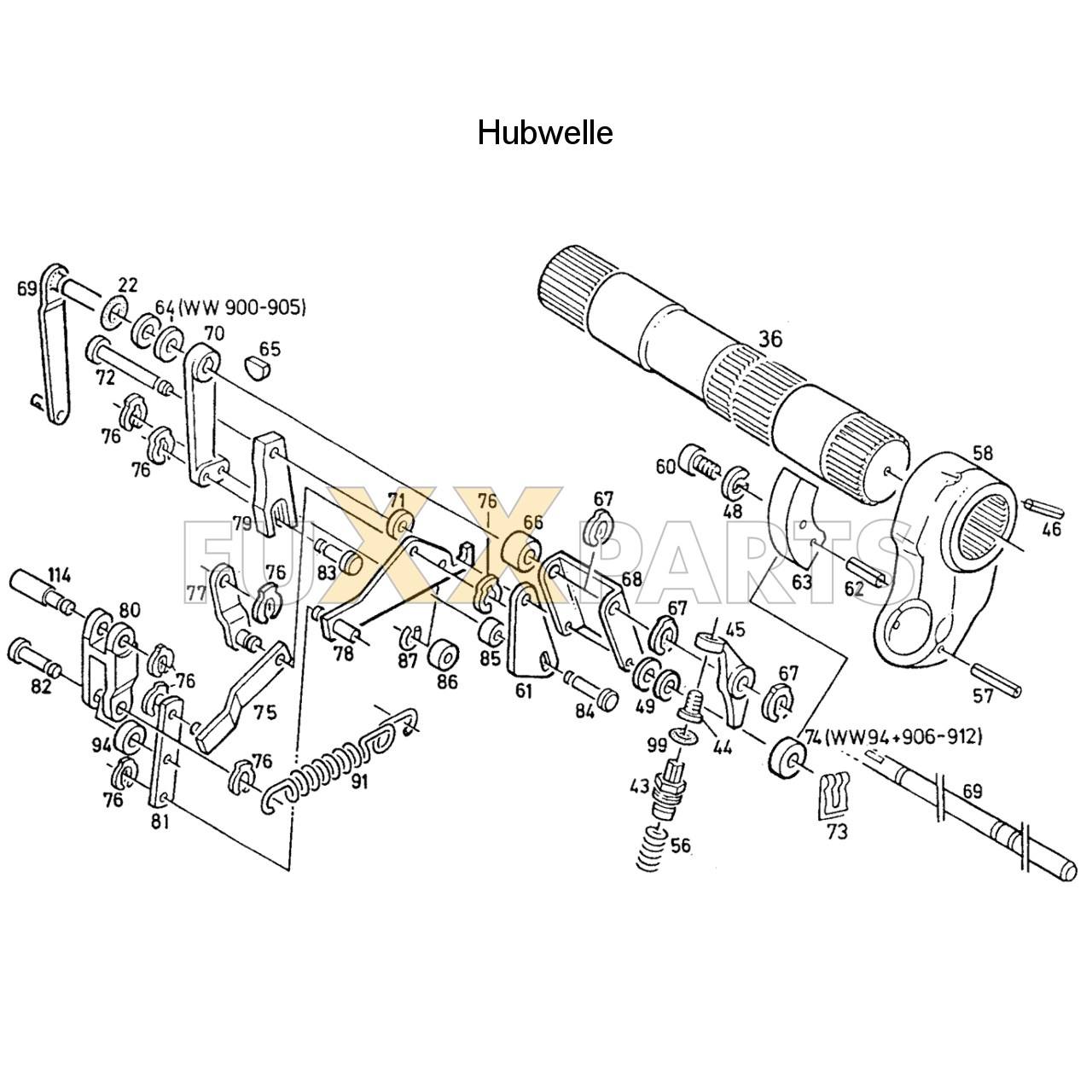 AgroPrima 4.56 Hubwelle