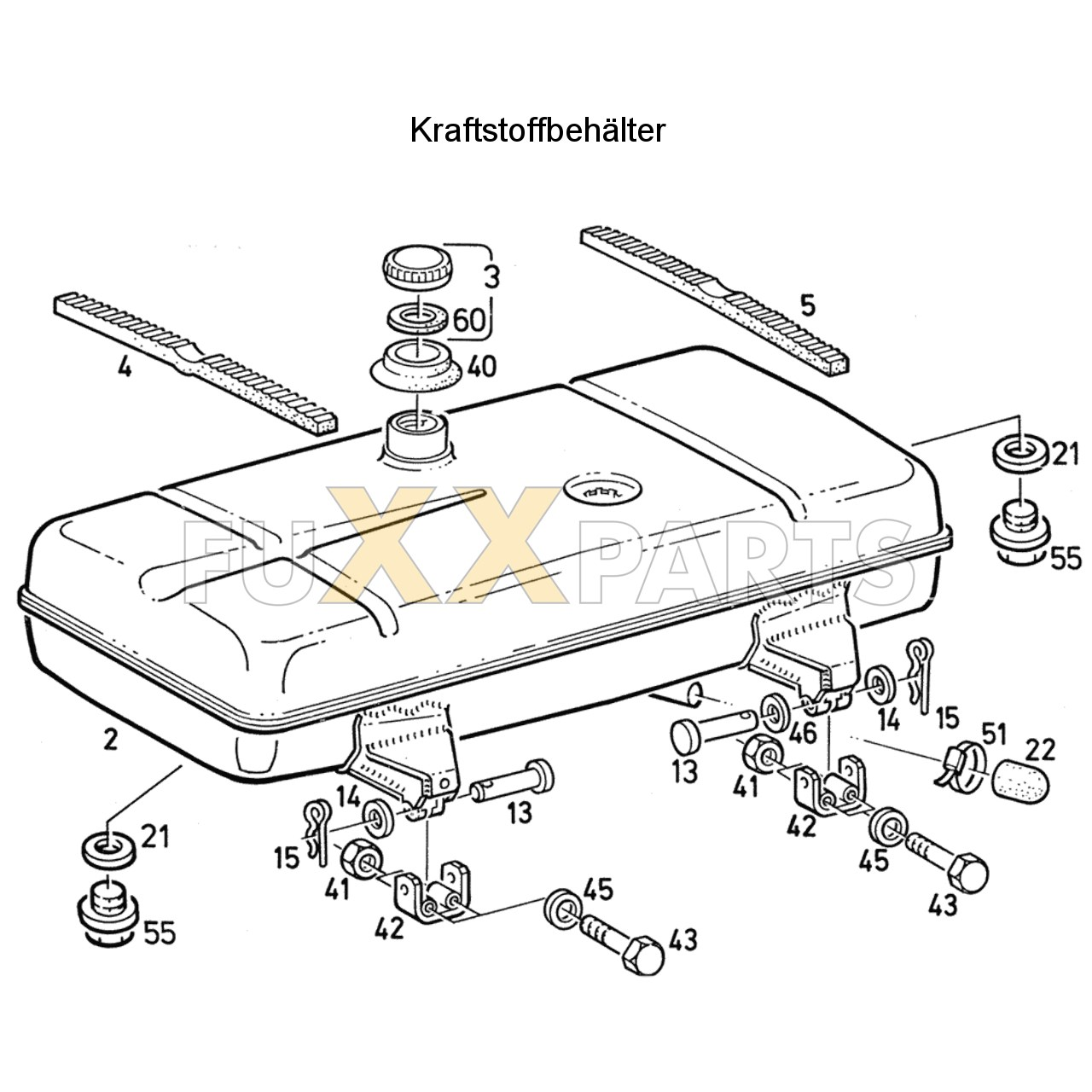DX 110-78XX Kraftstoffbehälter