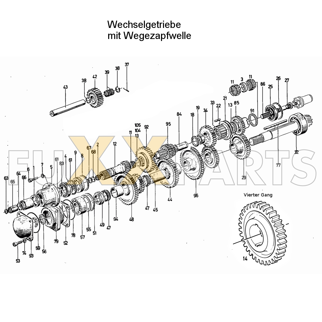 D 3006 Wechselgetriebe mit Wegezapfwelle