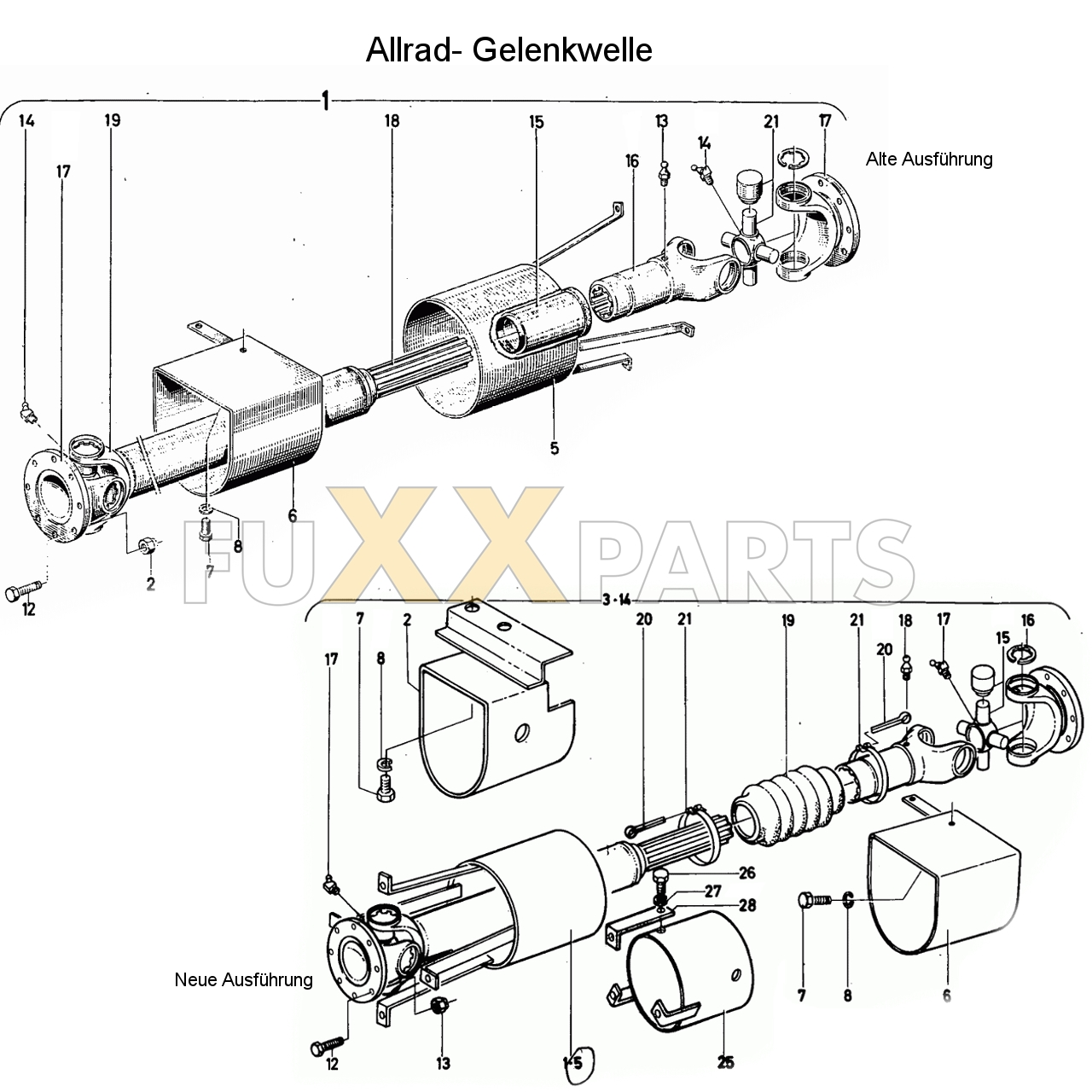 D 6806 Allrad- Gelenkwelle