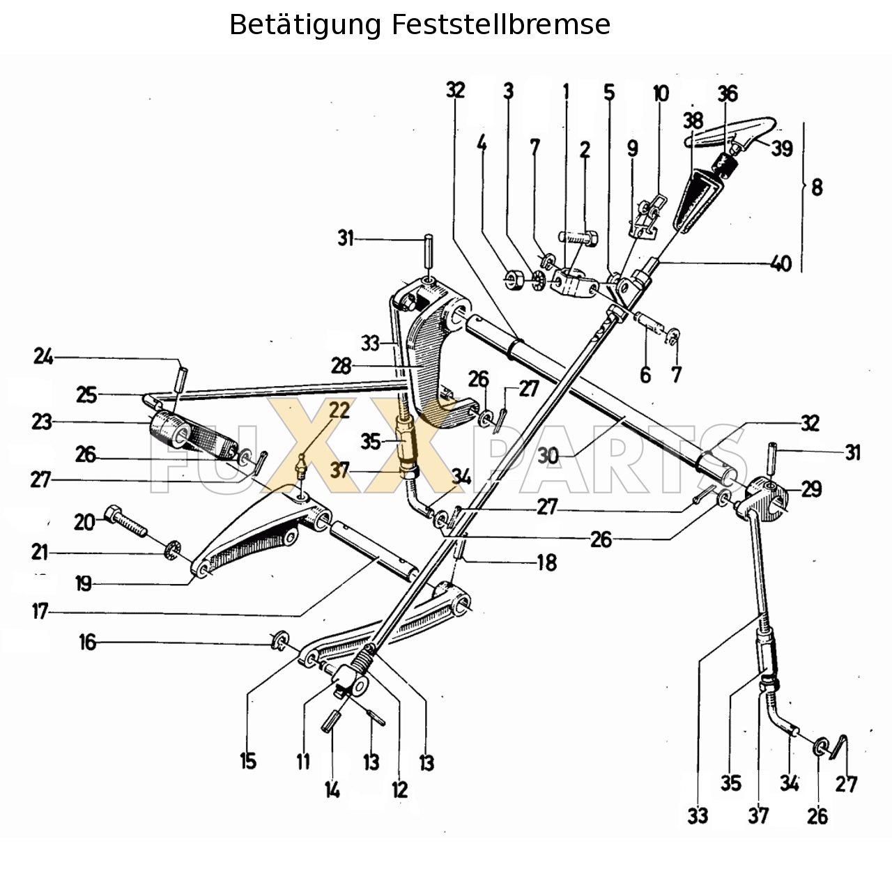 D 6806 Betätigung Feststellbremse