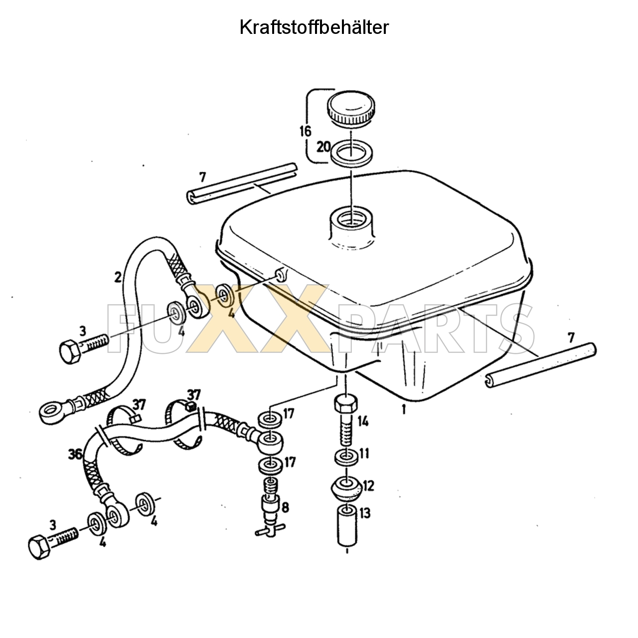 D 3607 Kraftstoffbehälter