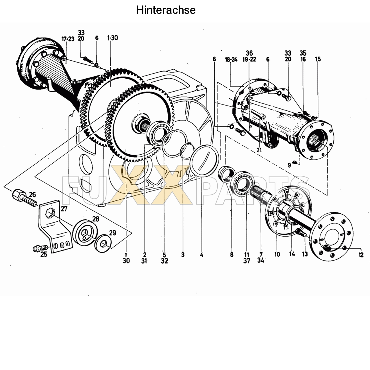 D 6806 Hinterachse