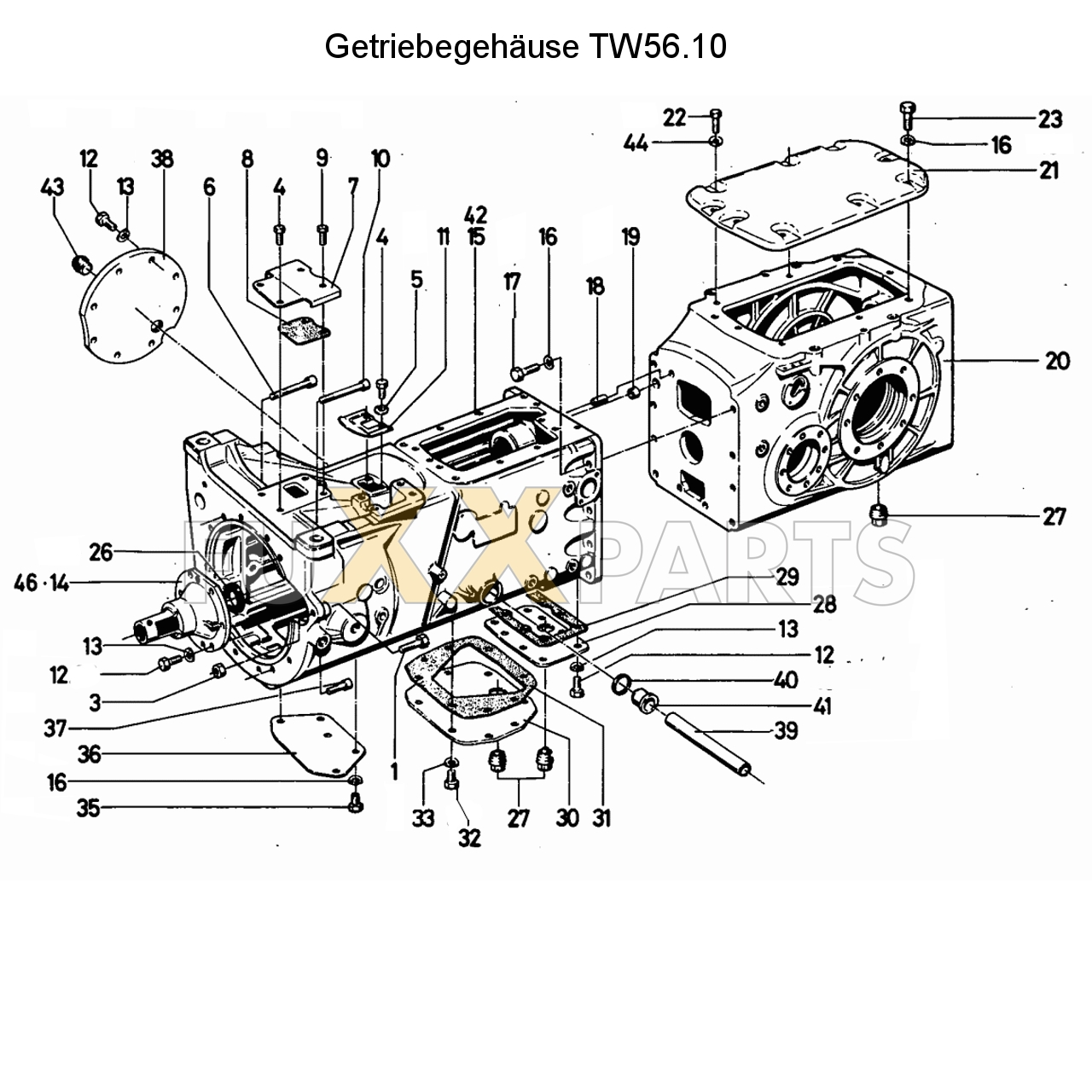 D 7206 Getriebegehäuse TW 56.10
