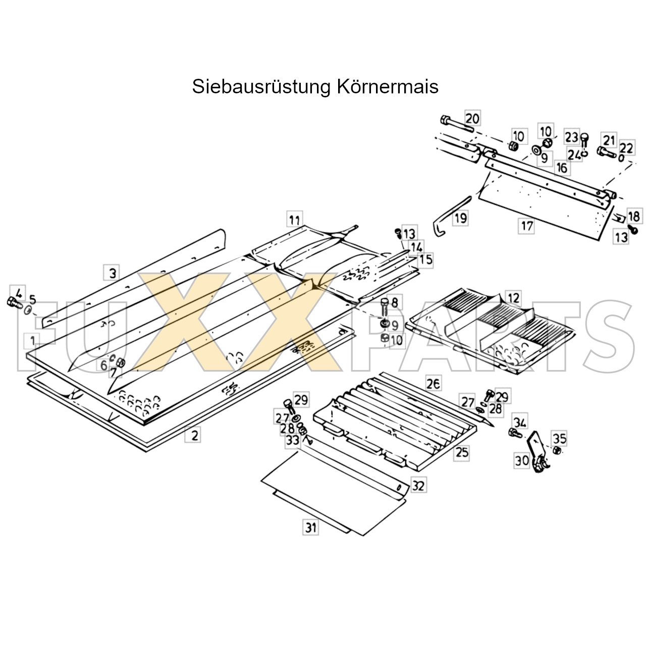 4080 Siebausrüstung Körnermais