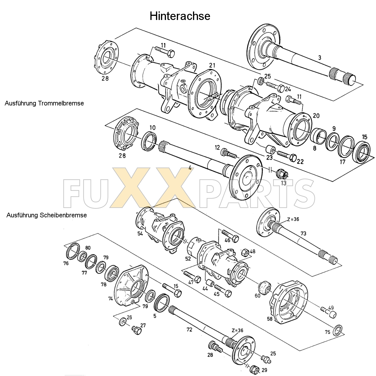 D 4807 Hinterachse