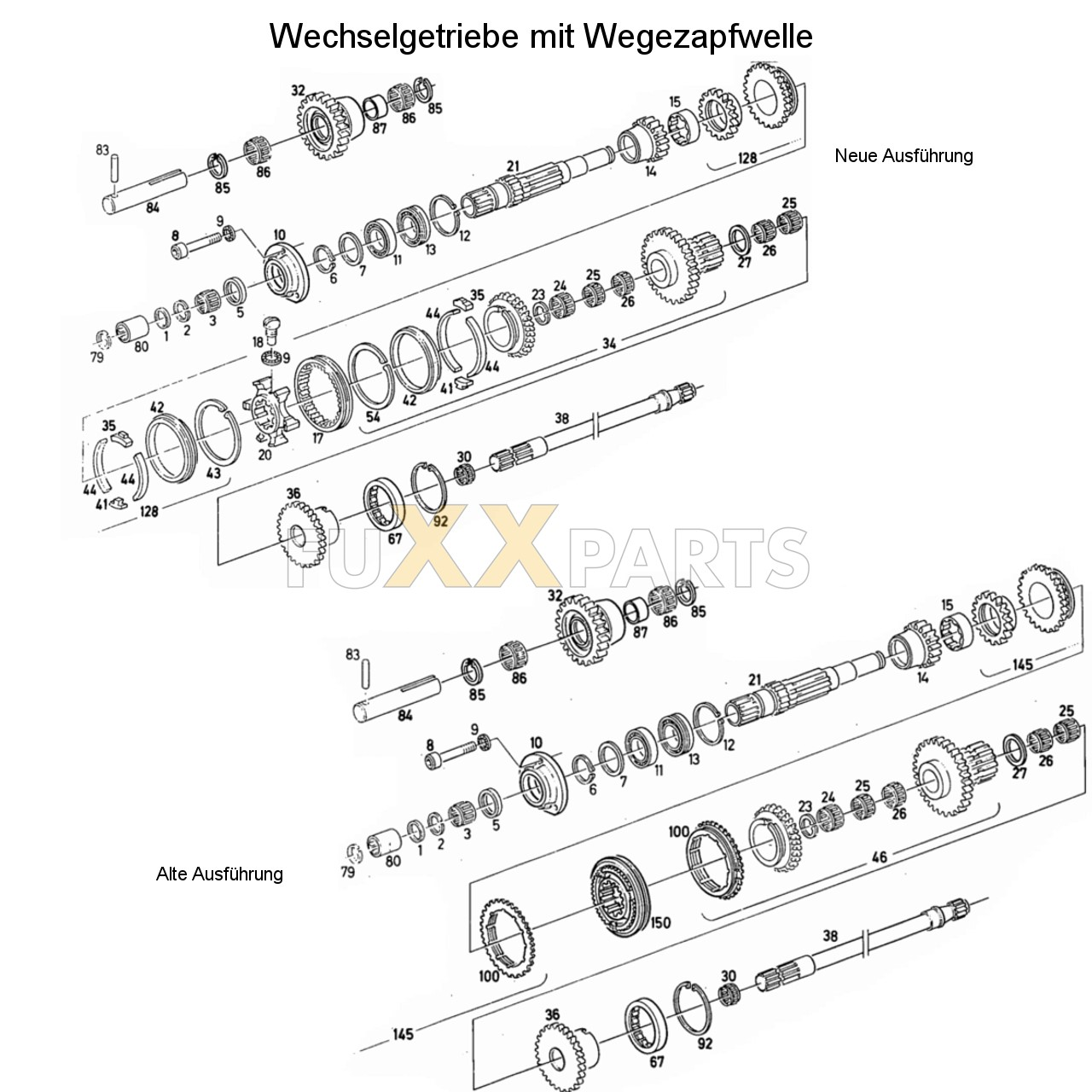 D 5206 Wechselgetriebe mit Wegezapfwelle