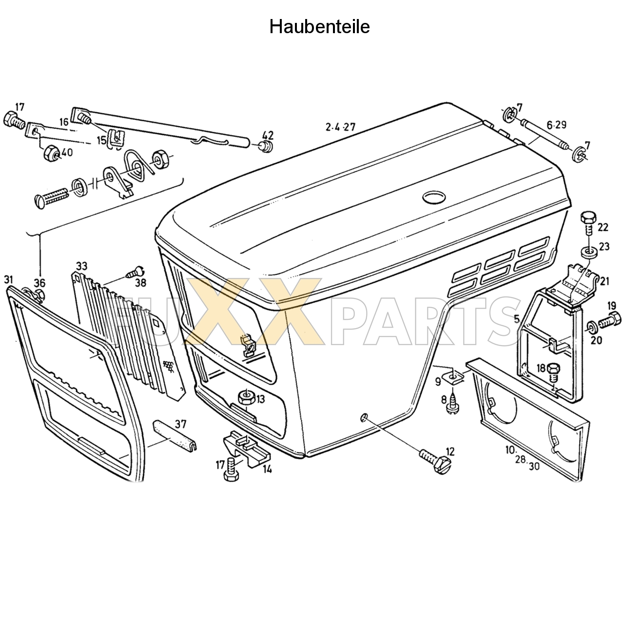 D 6507 C Haubenteile