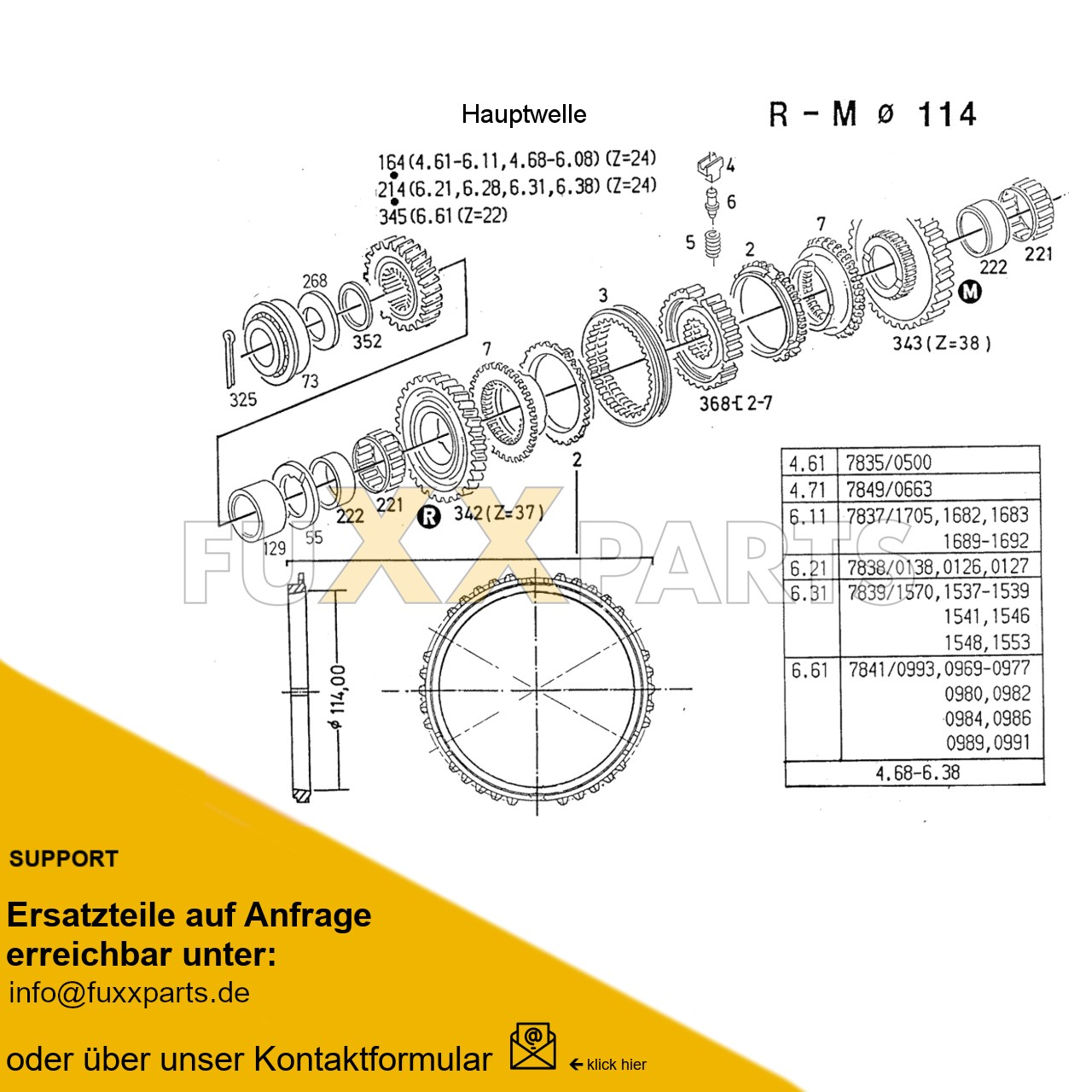AgroStar 4.61 Getriebewelle 6