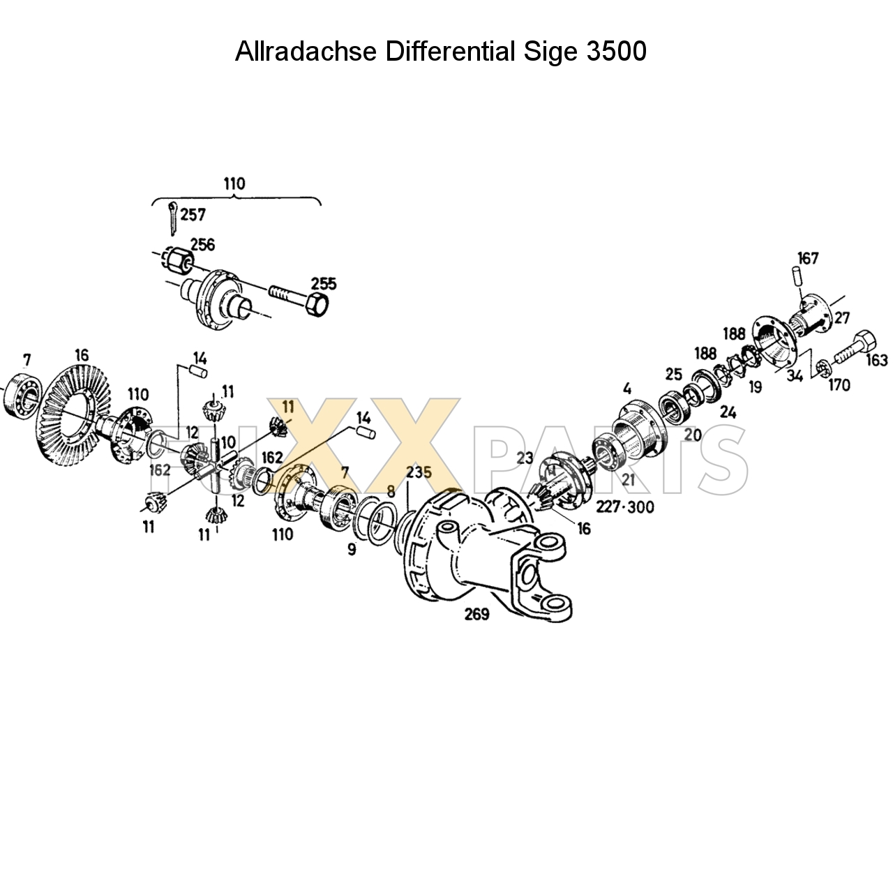 D 6207 Allradachse Differential
