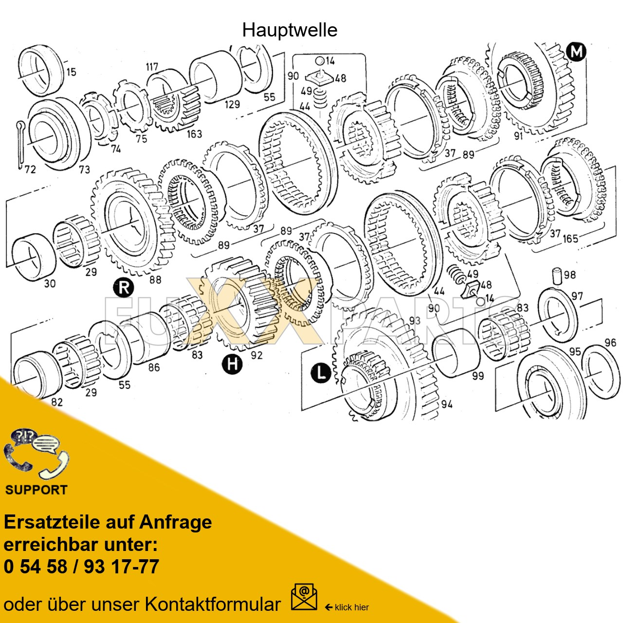 DX 85-78XX Getriebewelle 3