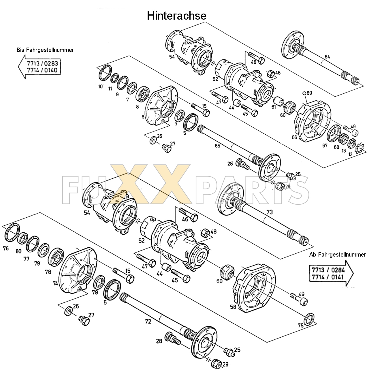 D 6007 Hinterachse