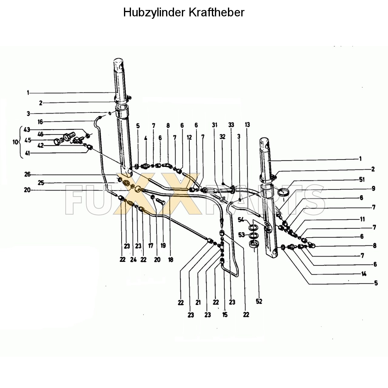 D 13006 Hubzylinder Kraftheber