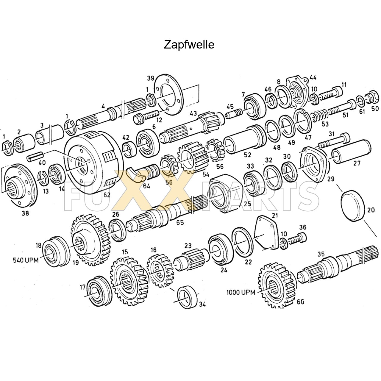 DX 145-78XX Zapfwelle