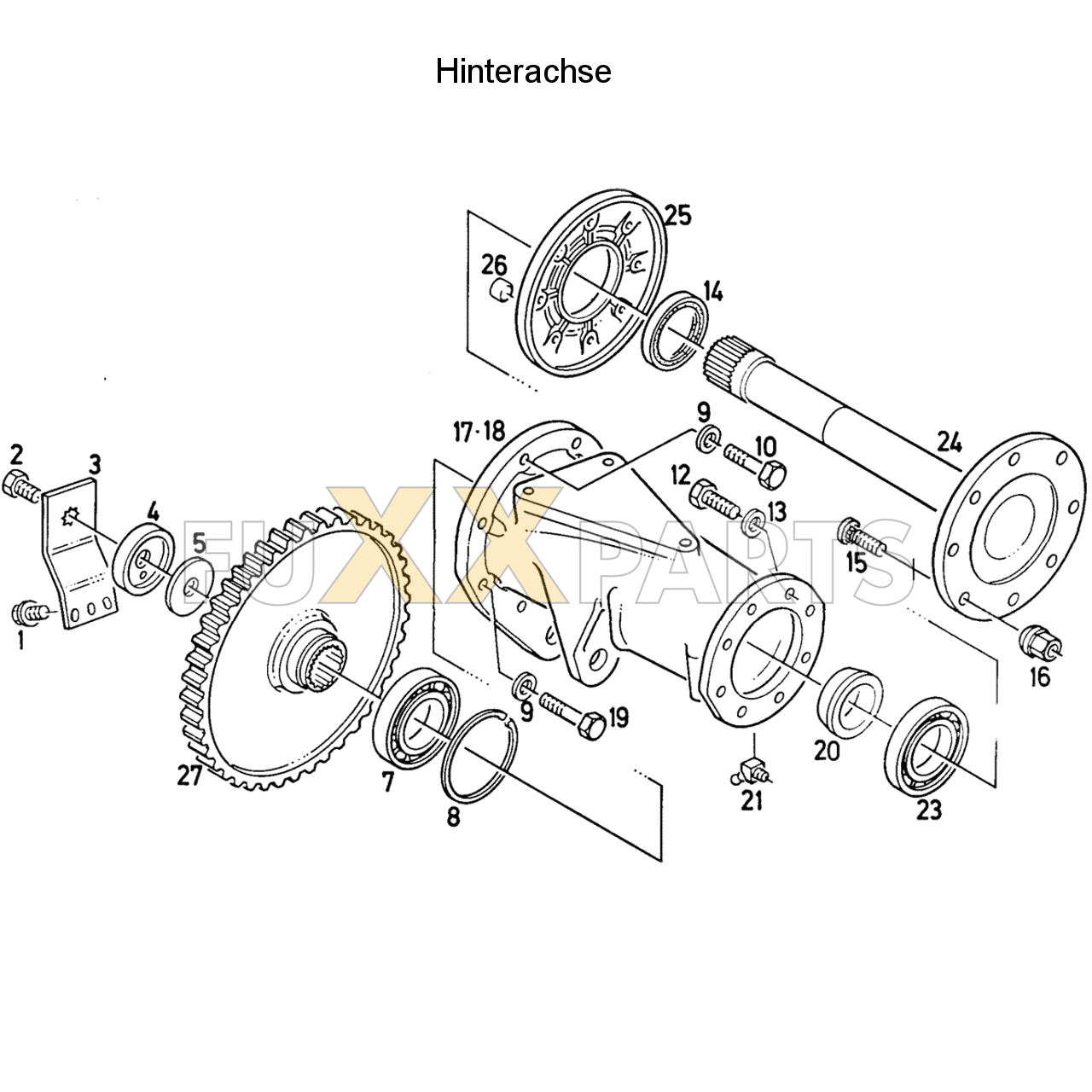 D 7807 Hinterachse