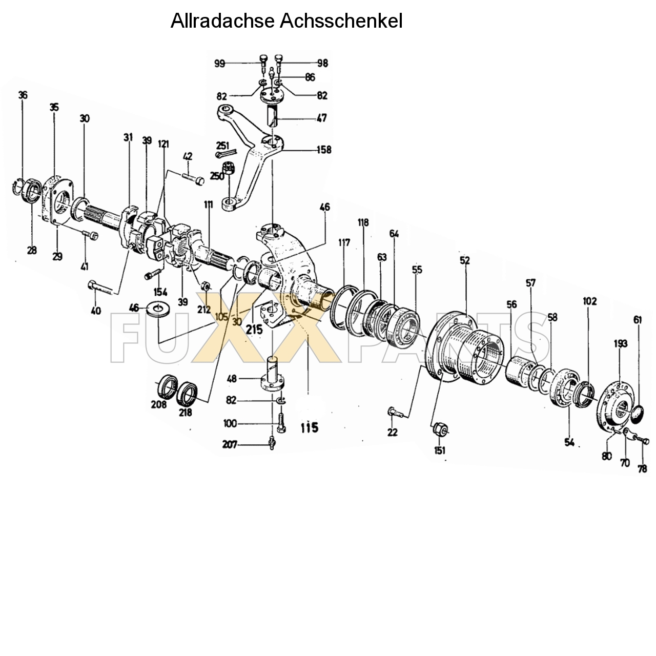 D 6206 Allradachse Achsschenkel