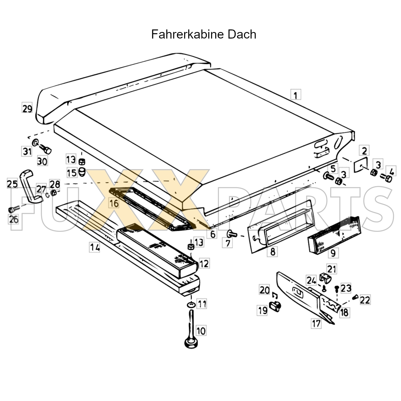 4080 Fahrerkabine Dach