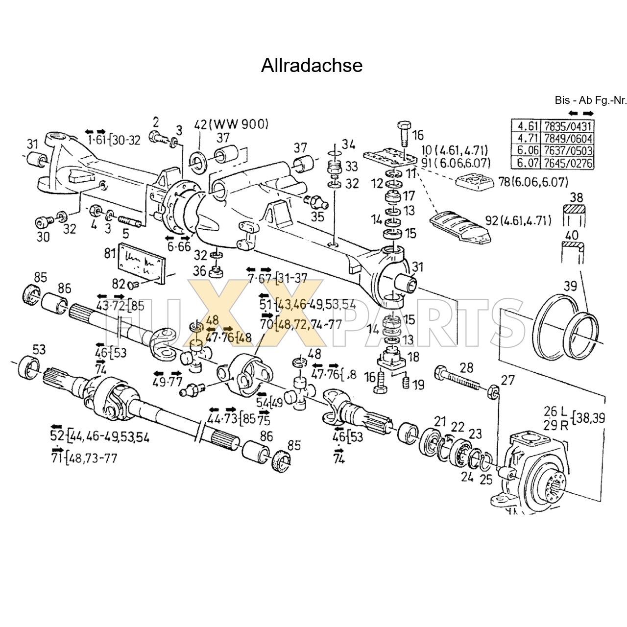 AgroStar 4.61 Allradachse