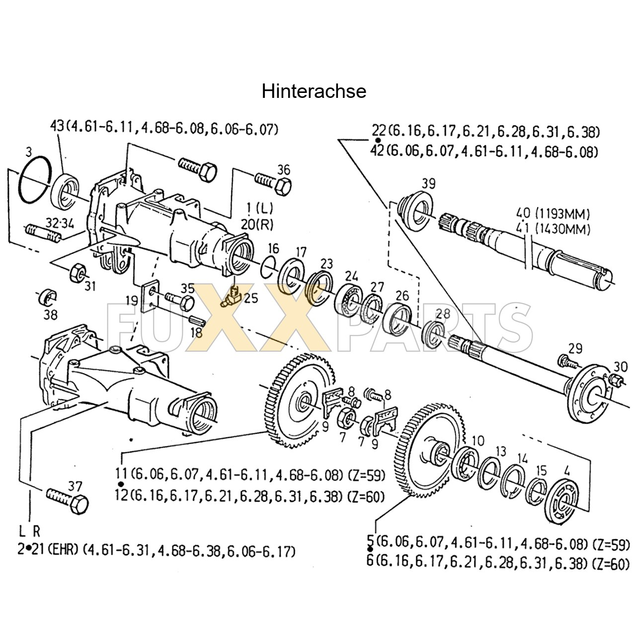AgroPrima 6.06 Hinterachse