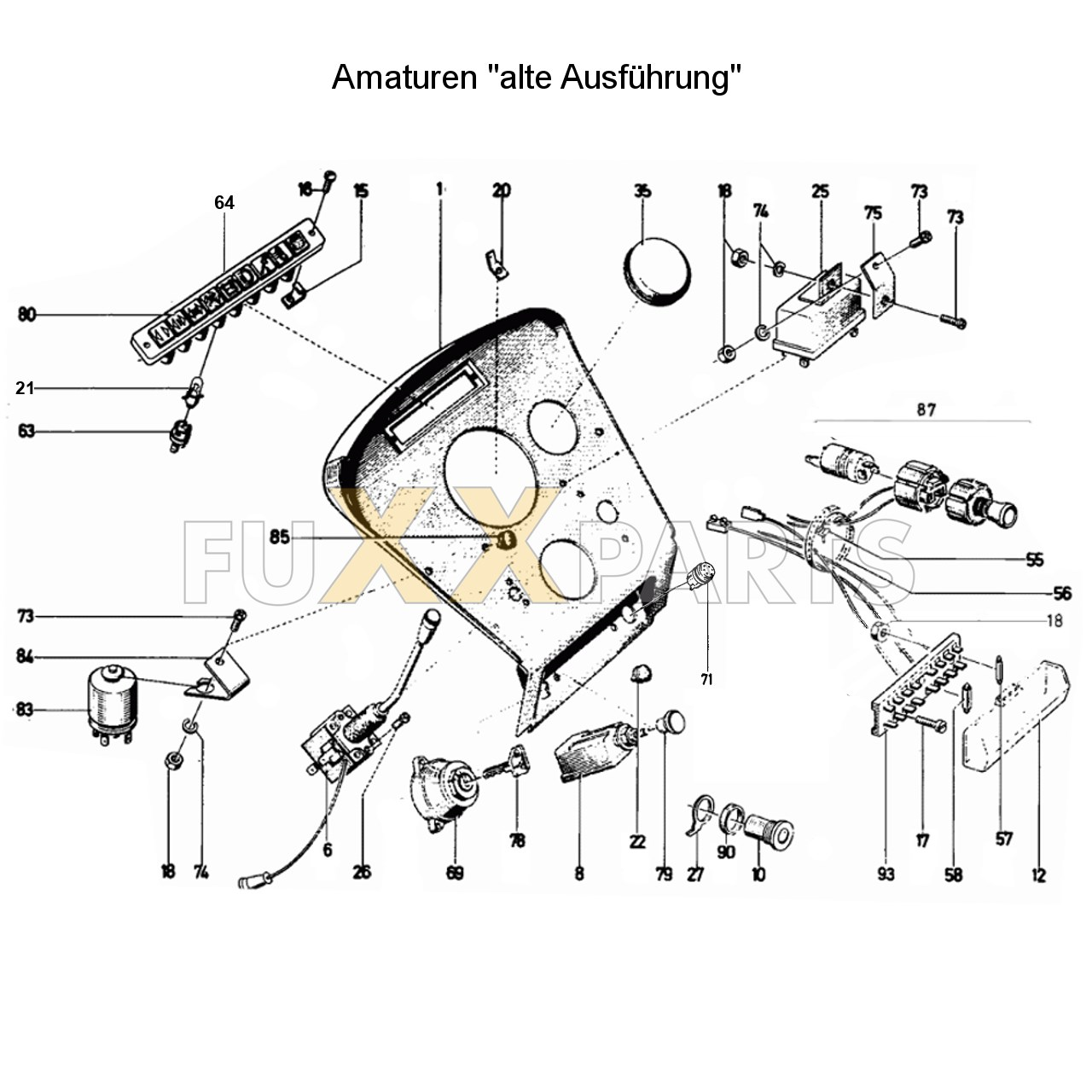 D 7206 Amaturen alte Ausführung