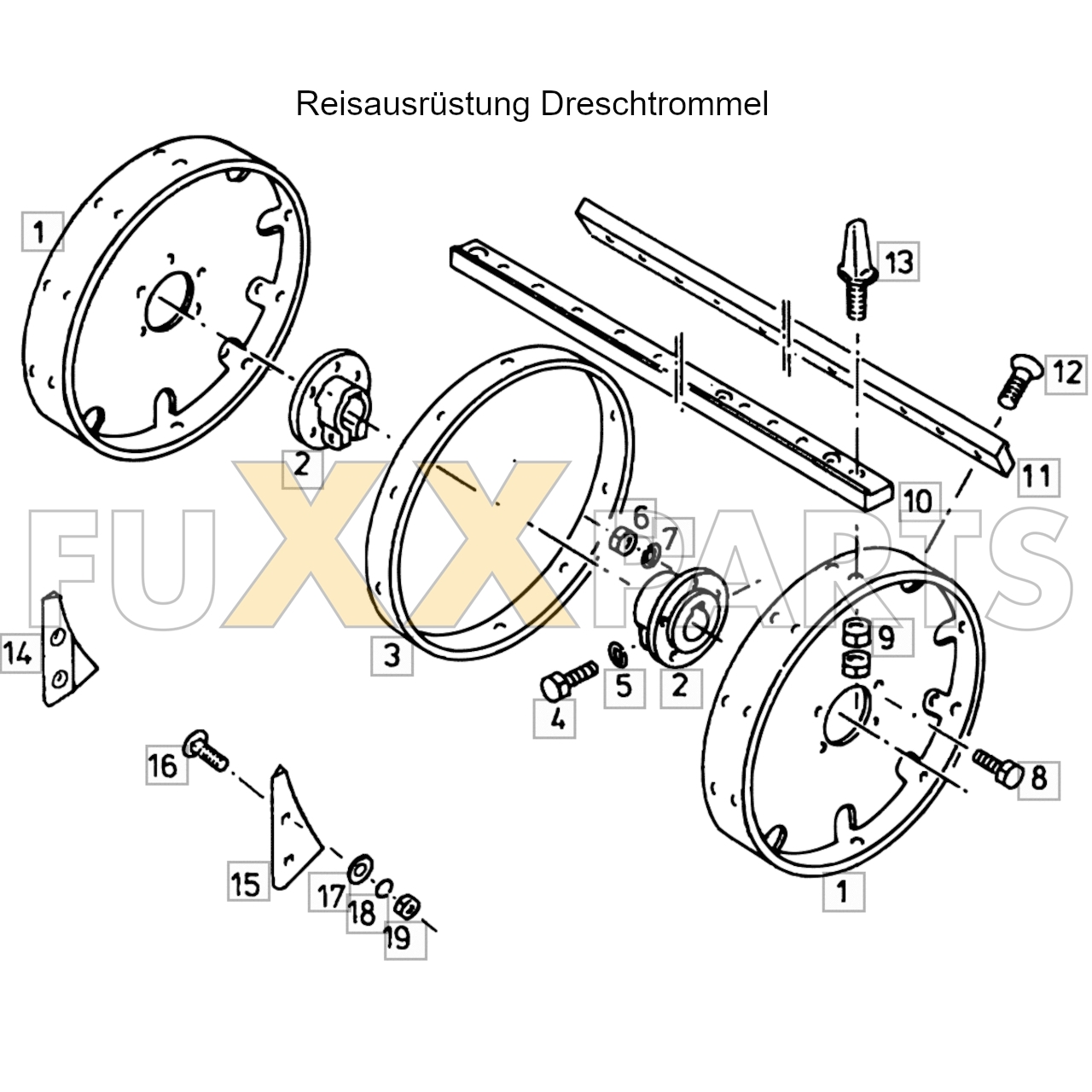 4080 Reisausrüstung Dreschtrommel