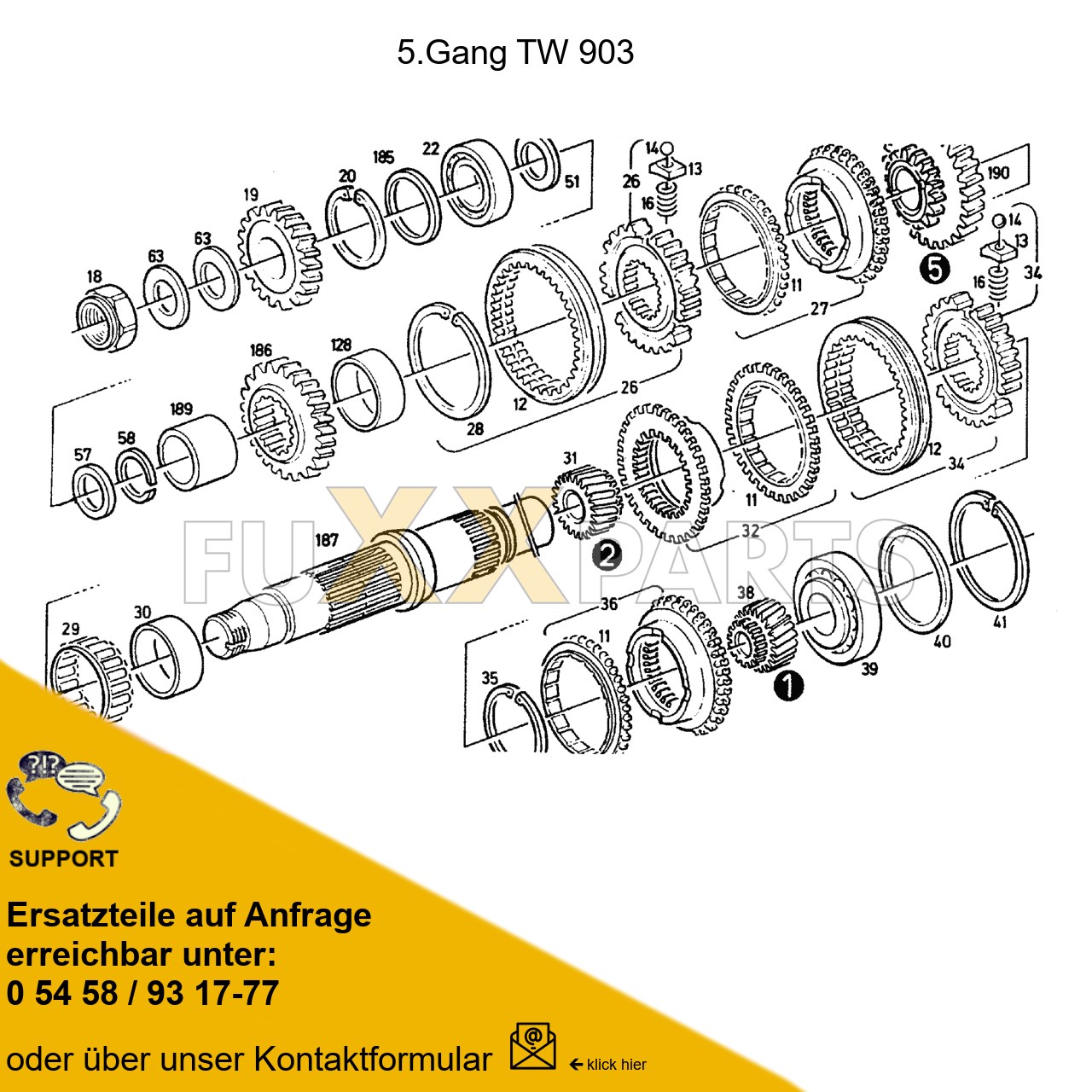 DX 120-78XX Getriebewelle TW 903 5