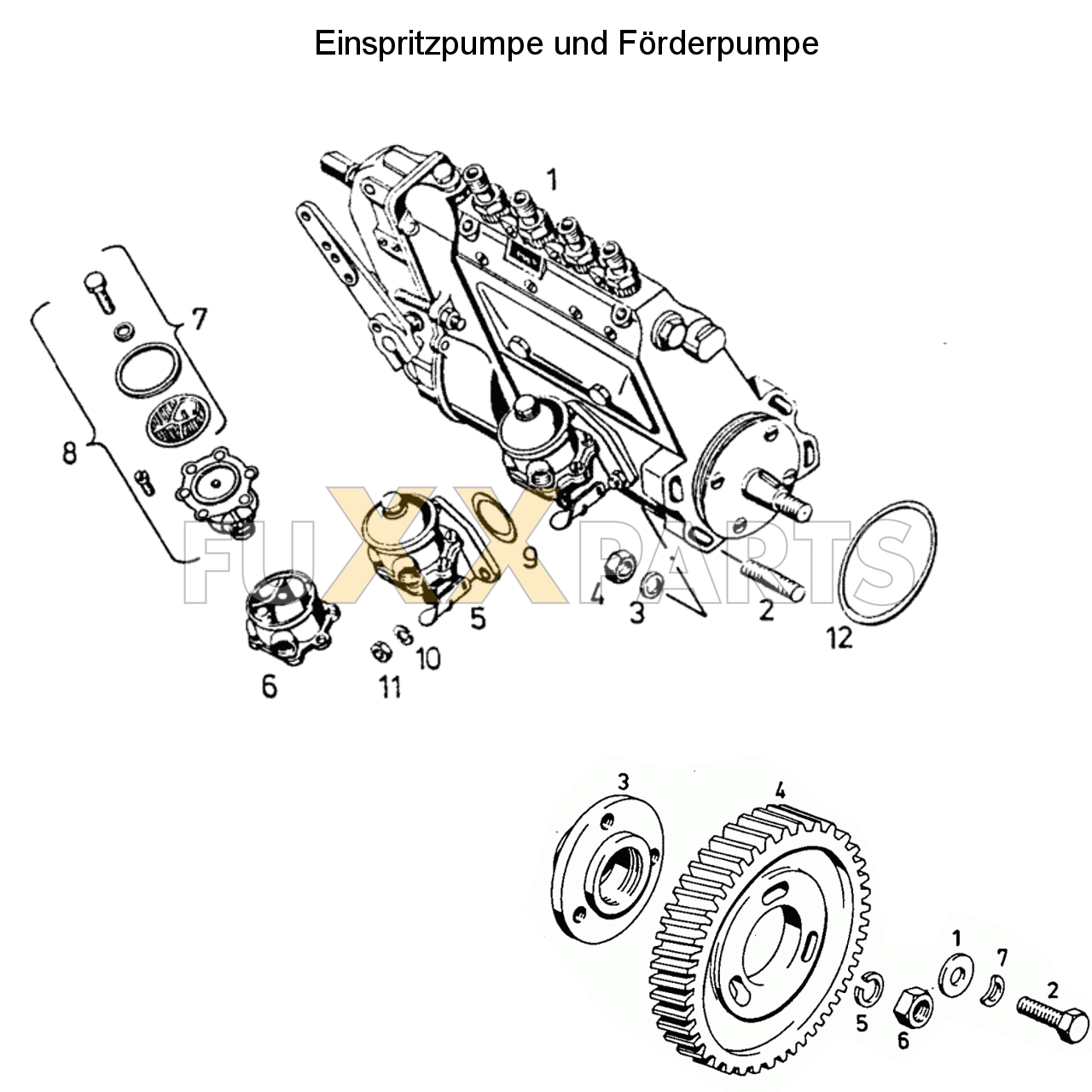 D 7807 C Einspritzpumpe und Förderpumpe