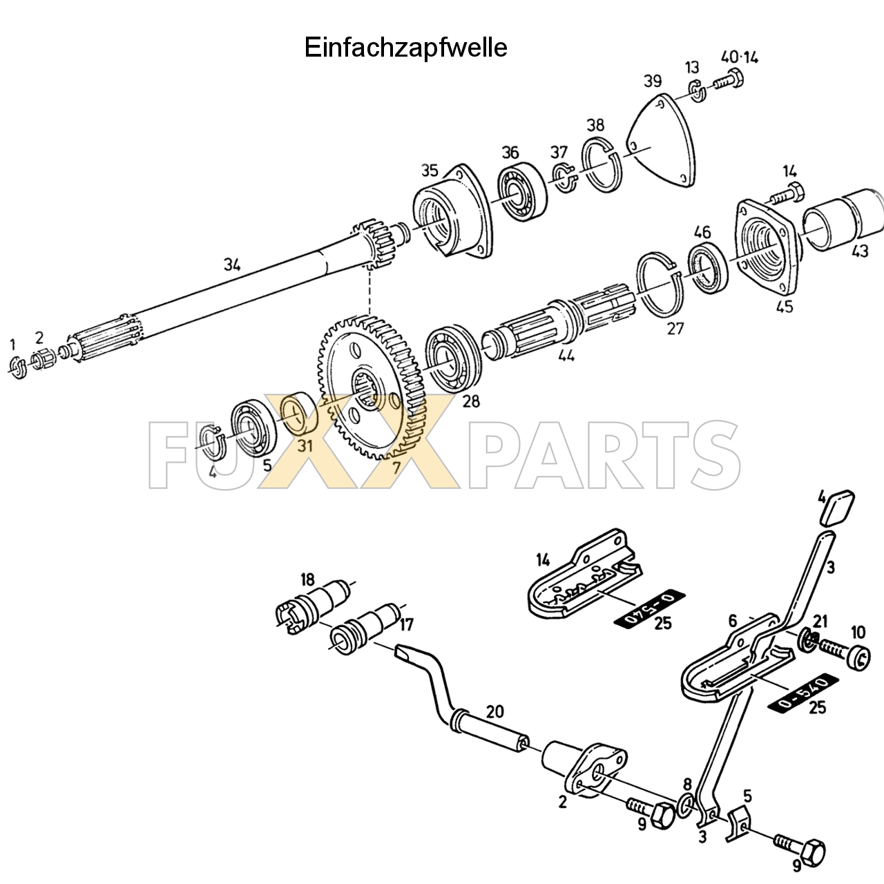 D 5207 Einfachzapfwelle