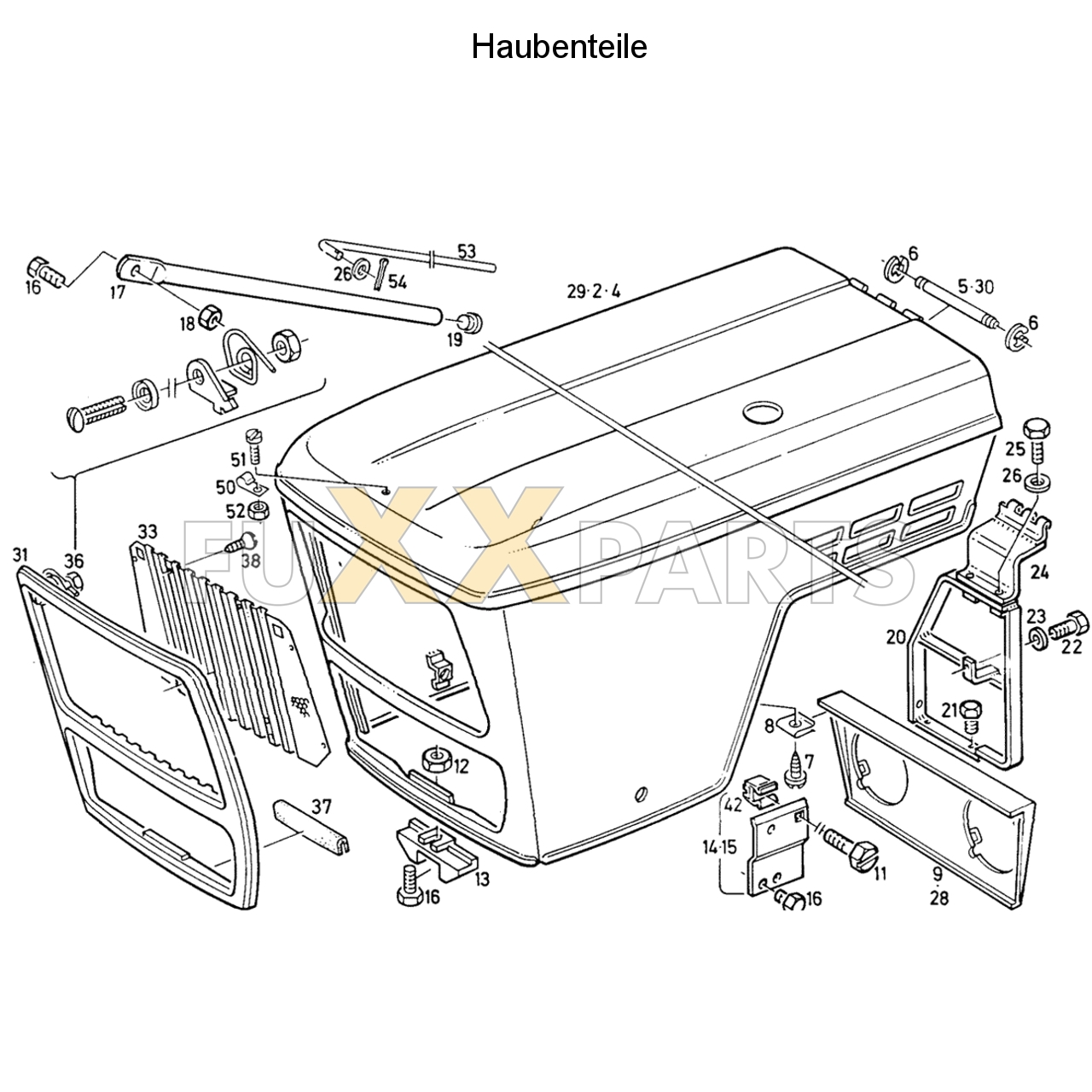 D 7807 C Haubenteile