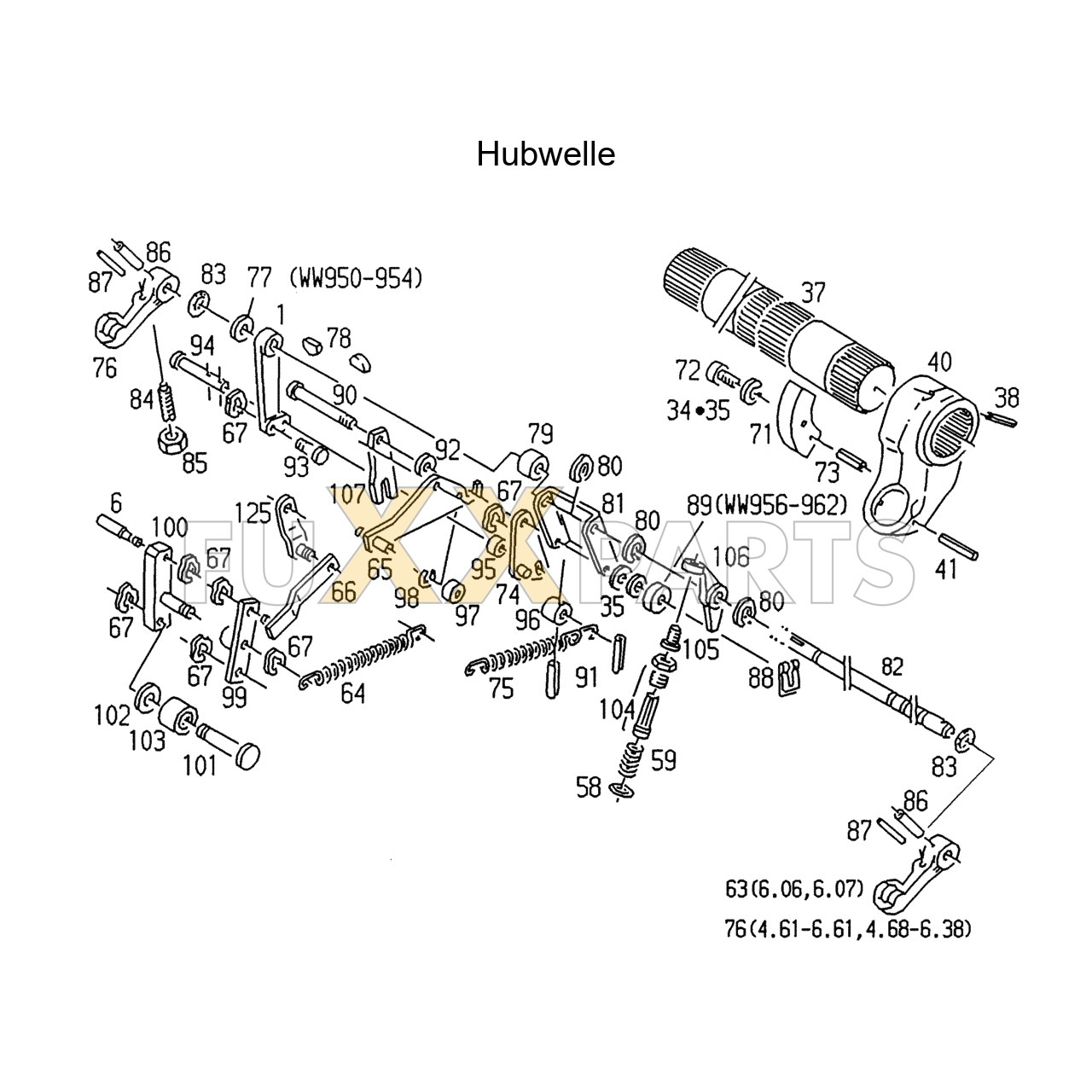 AgroStar 4.61 Hubwelle