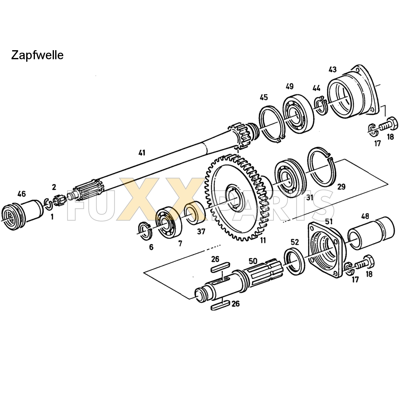 D 4507 C Einfachzapfwelle 2