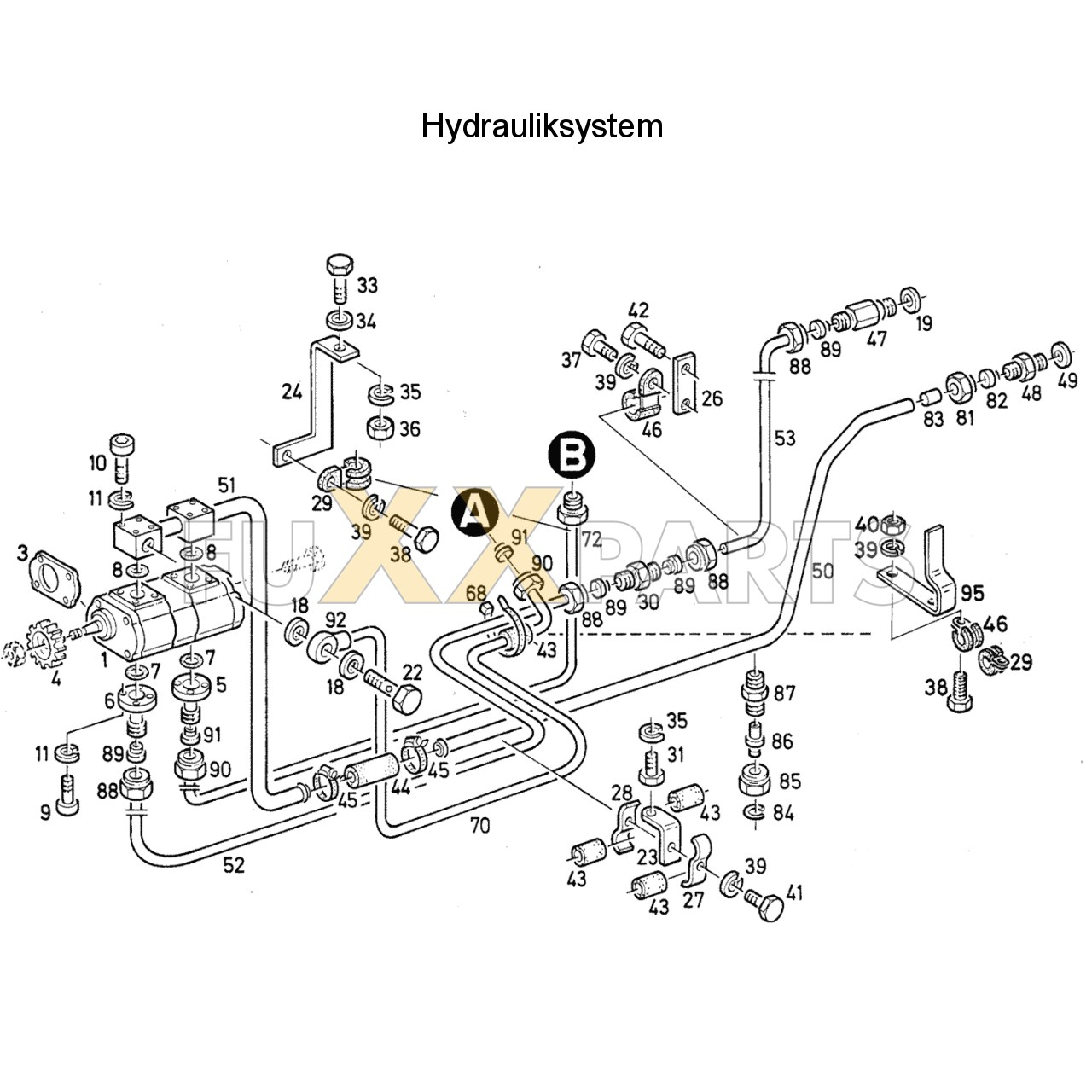 DX 80-78XX Hydrauliksystem 1