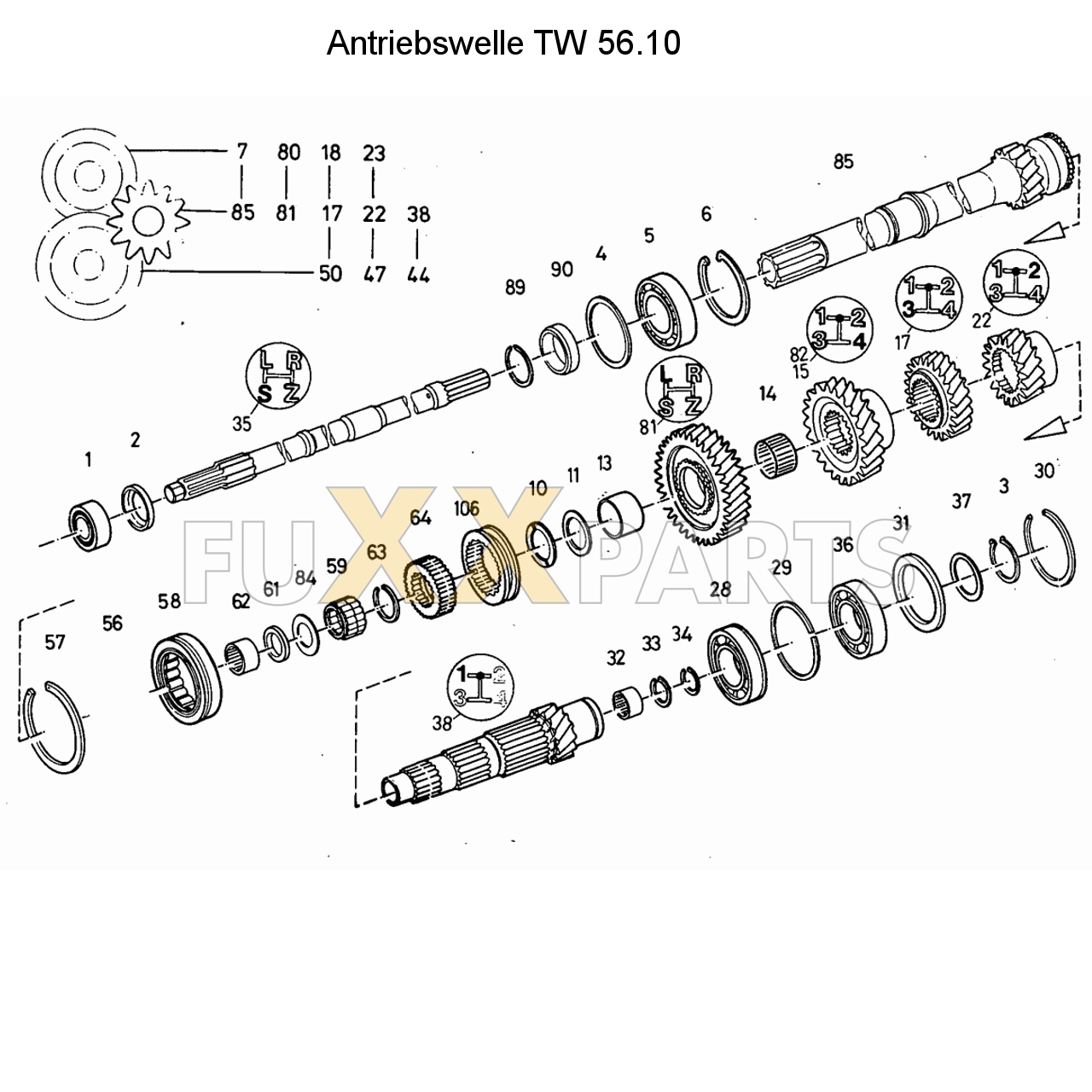 D 7206 Antriebswelle TW 56.10