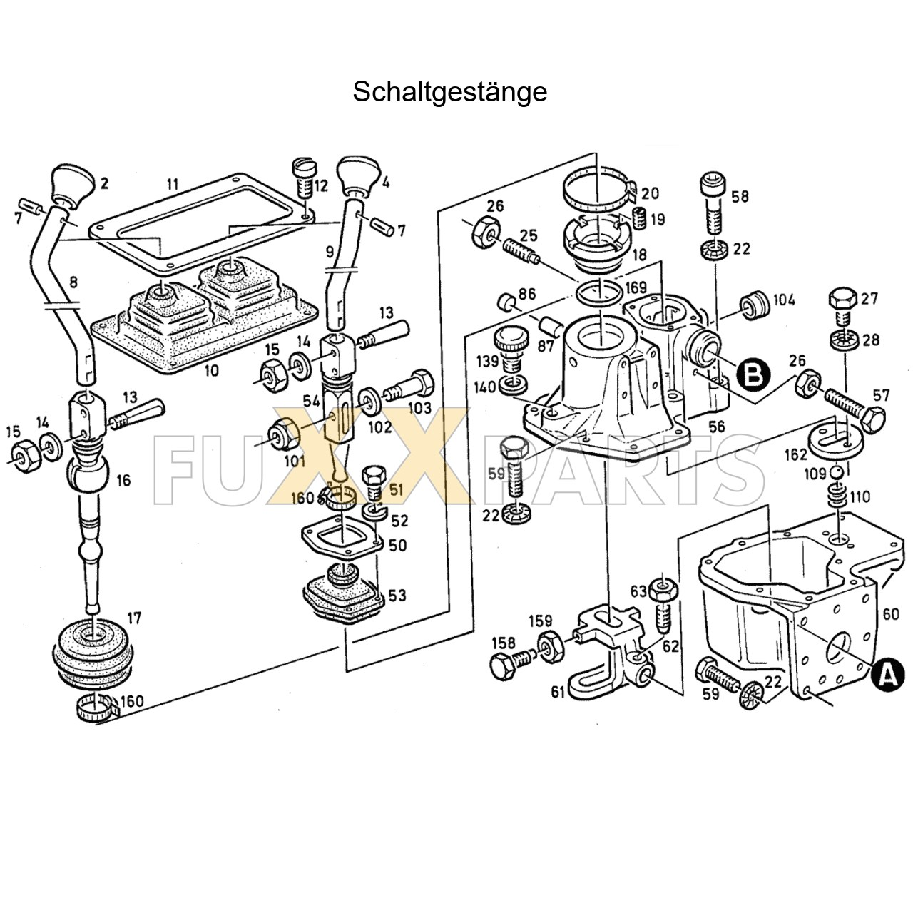 DX 140-76XX Schaltgestänge 1