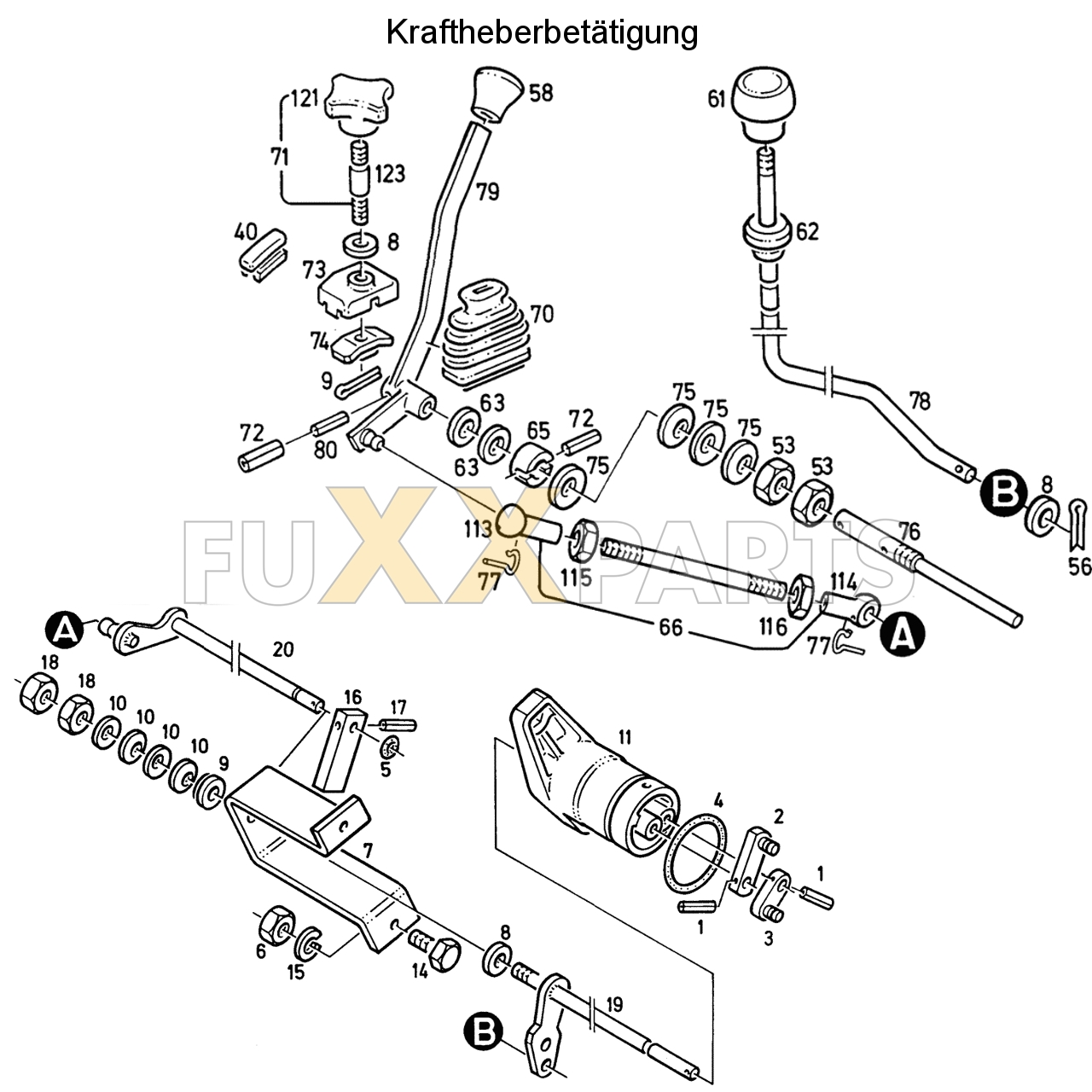 D 6807 C Kraftheberbetätigung