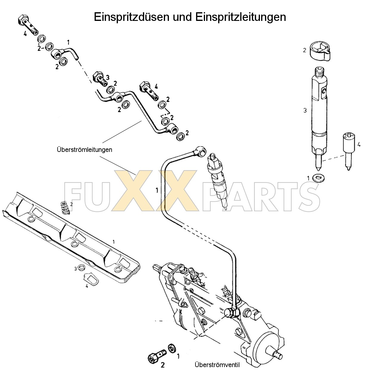AgroXtra 3.57 Einspritzdüsen und Einspritzleitungen