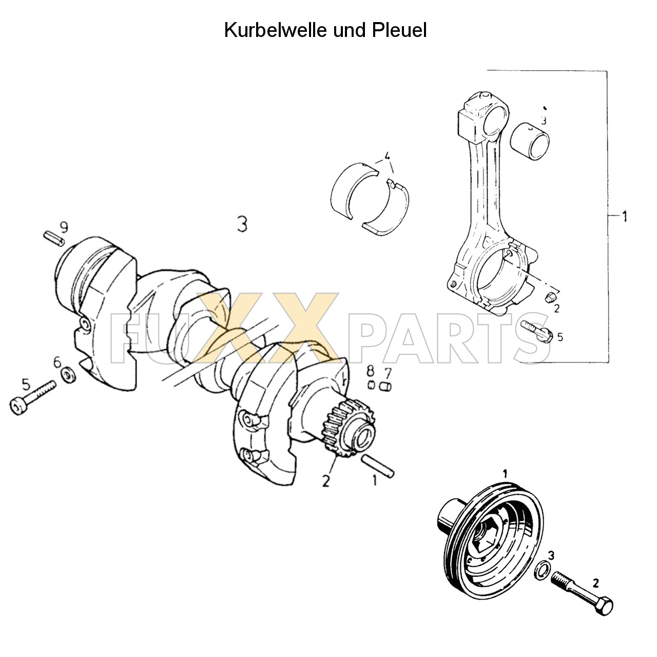 AgroPrima 4.56 Kurbelwelle und Pleuel