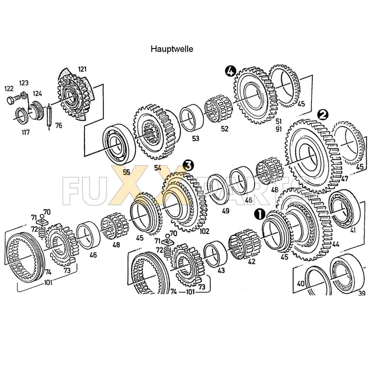 D 7207 C Wechselgetriebe Synchronisiert 3