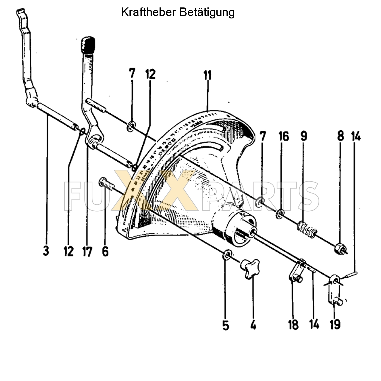 D 13006 Kraftheber Betätigung