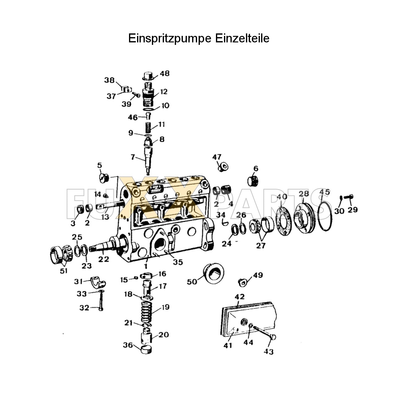 AgroXtra 6.07 Einspritzpumpe Einzelteile